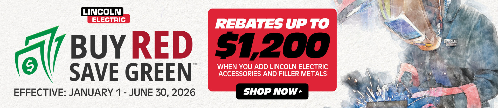Lincoln's Buy Red, Save Green Promotion. Offer ends June 30, 2024.