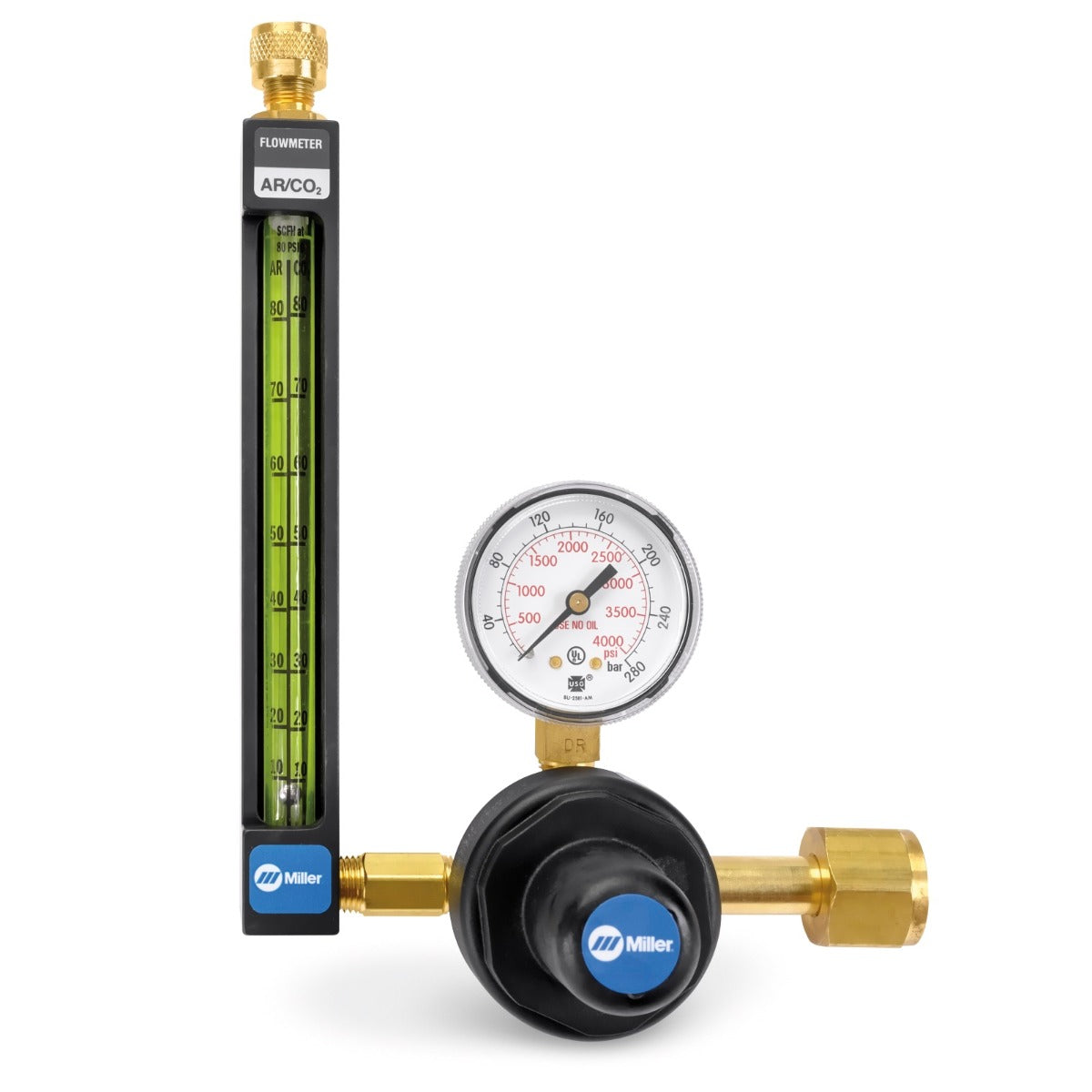 Miller HD Single Stage Argon/CO2 Inert Gas Flowmeter/Regulator (22-XX-580)