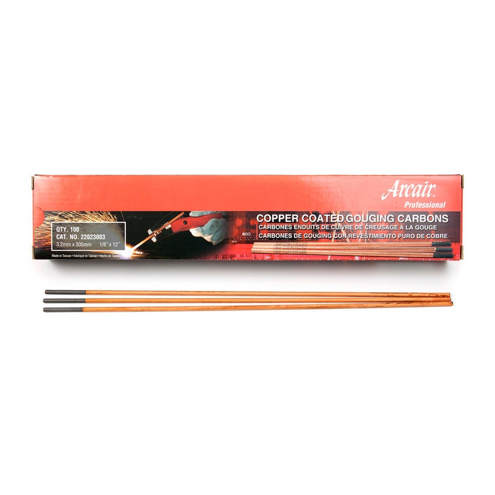Arcair 1/8 X 12 Pointed Copperclad Gouging Electrodes (22023003)
