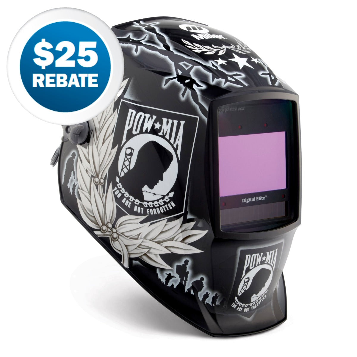 Miller POW MIA Not Forgotten Digital Elite Auto Darkening Welding Helmet (260127)