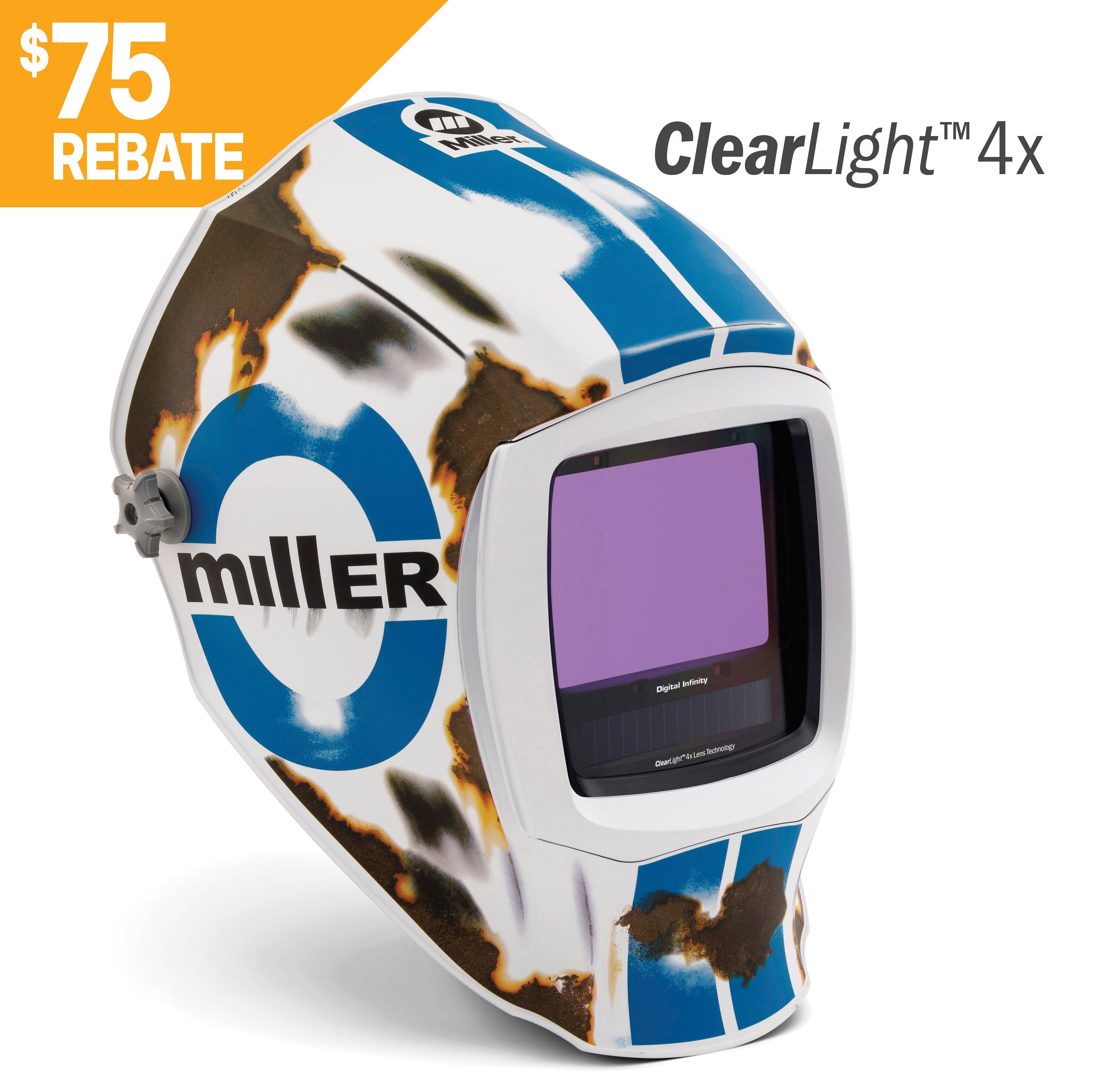 Miller Digital Infinity Relic Welding Helmet w/ClearLight 4X Lens (296782)