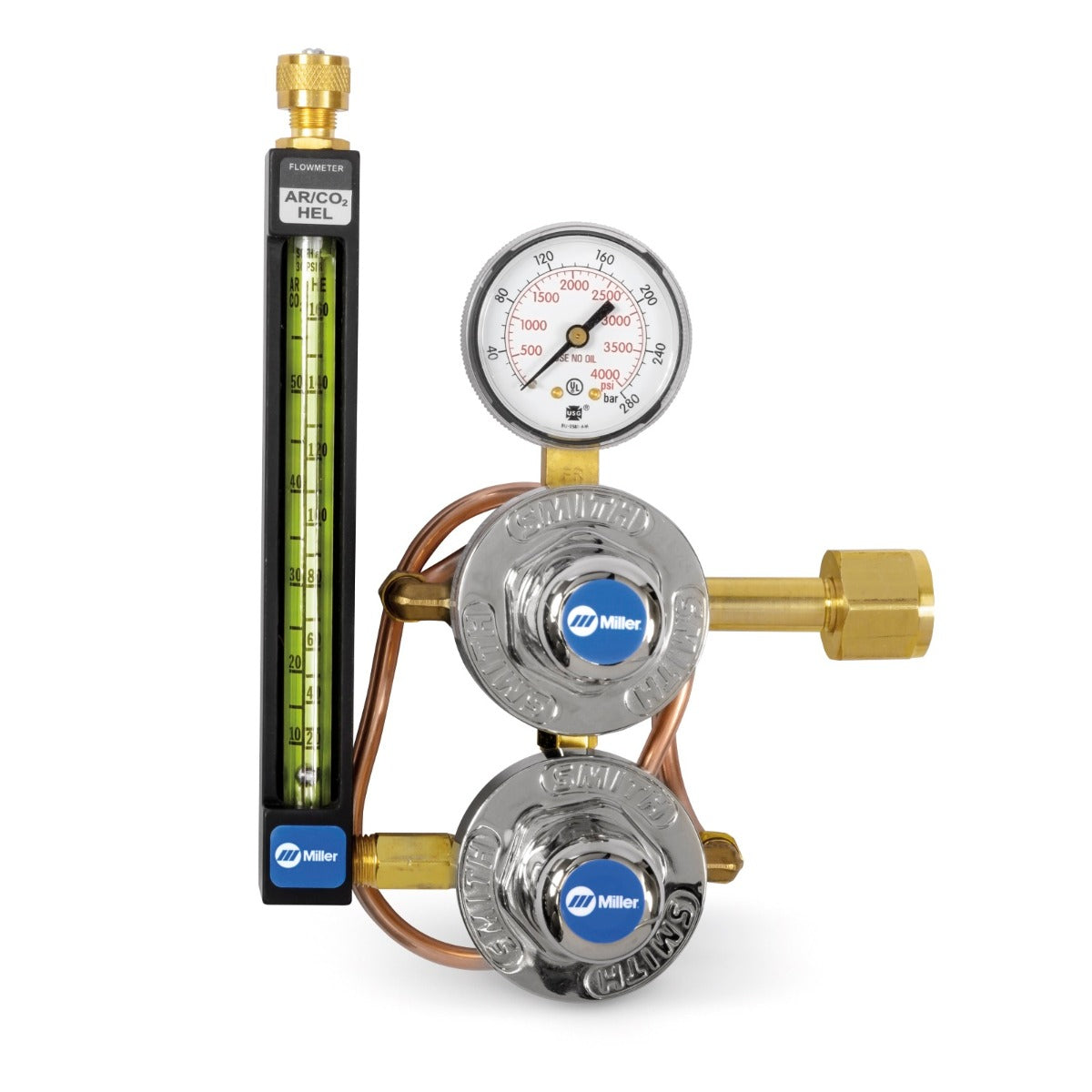 Miller HD Single Stage Argon/CO2 Inert Gas Flowmeter/Regulator (22-XX-580)