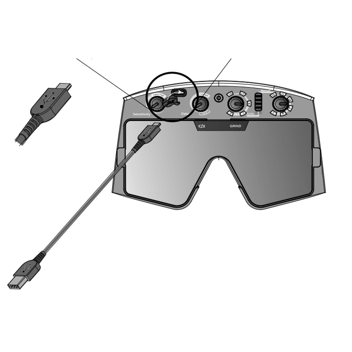 Optrel Panoramaxx Micro USB Charging Cable (5010.001)