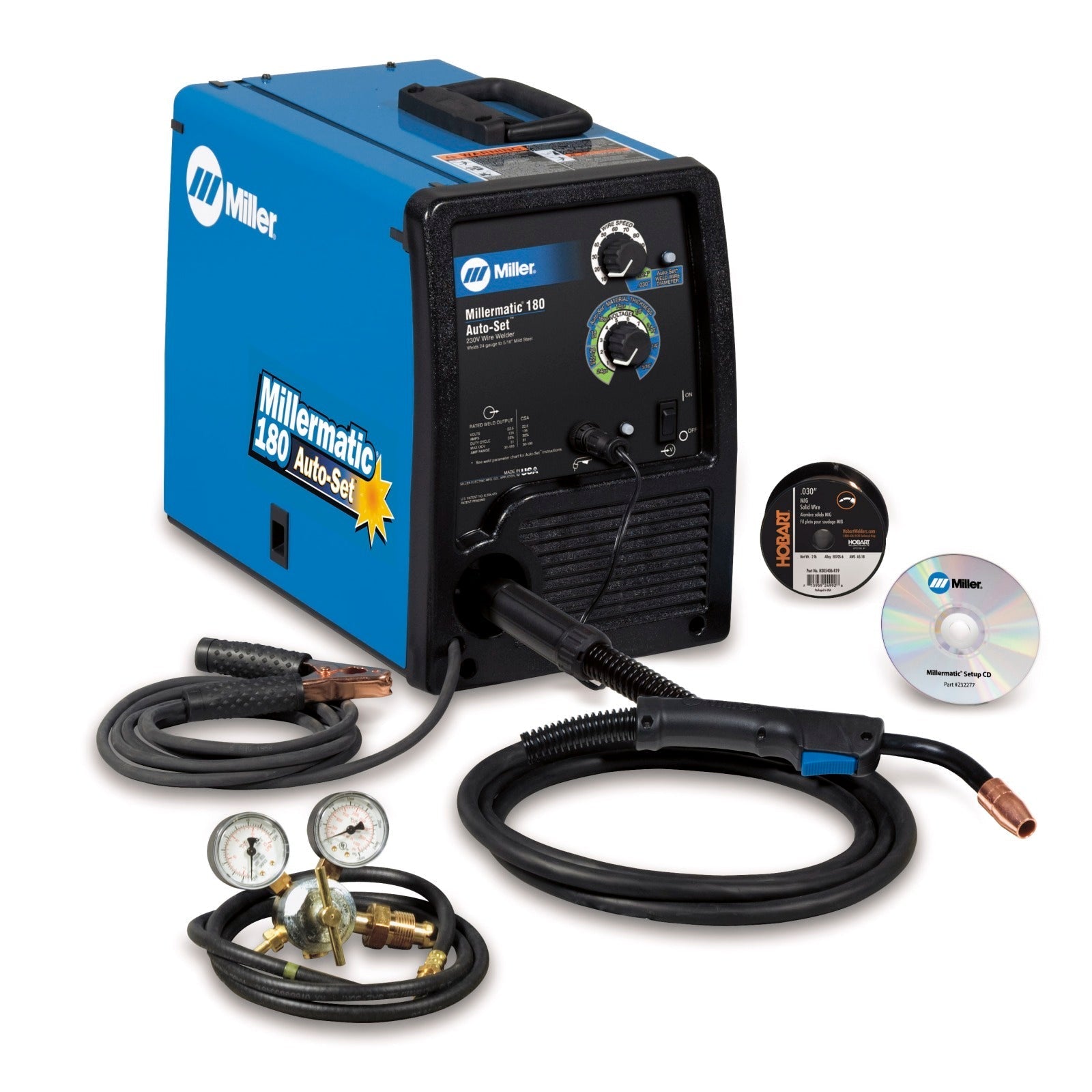 Miller Millermatic 180 MIG with Cart and Spoolmate 100 (951374)