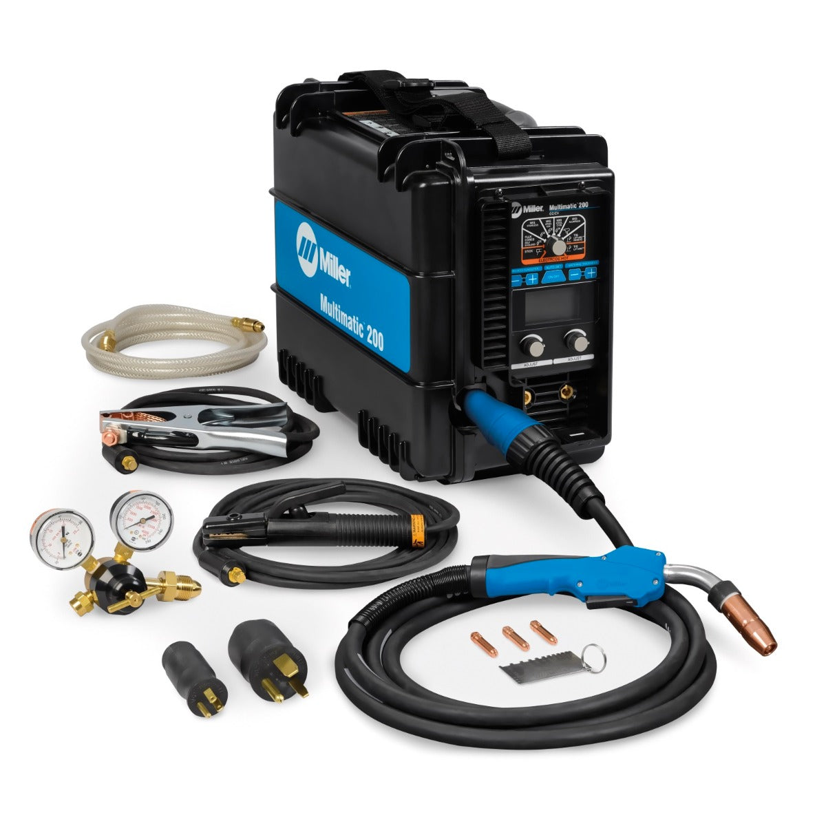 Miller Multimatic 200 MIG, TIG, Stick Welder Complete Pkg. with Spool Gun (951649, 300371)