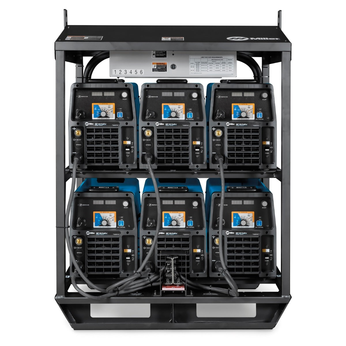 Miller XMT 350 FieldPro ArcReach 6-Pack Rack (907740)