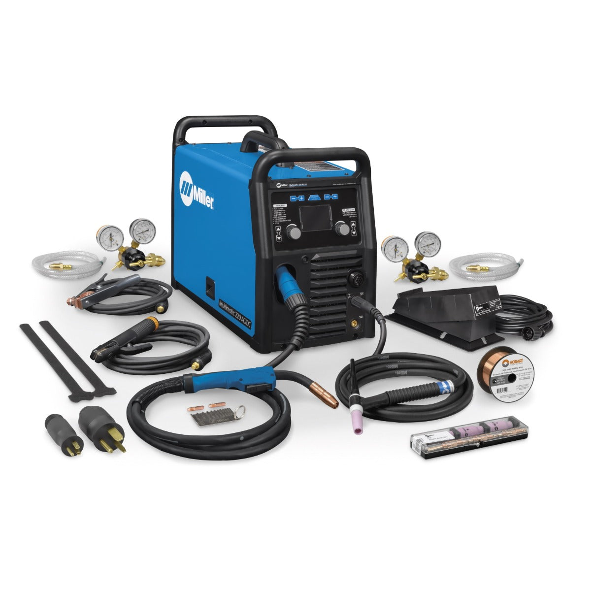 Miller Multimatic 220 AC/DC Welder w/Dual Cart and Wireless Foot Control (951000104)