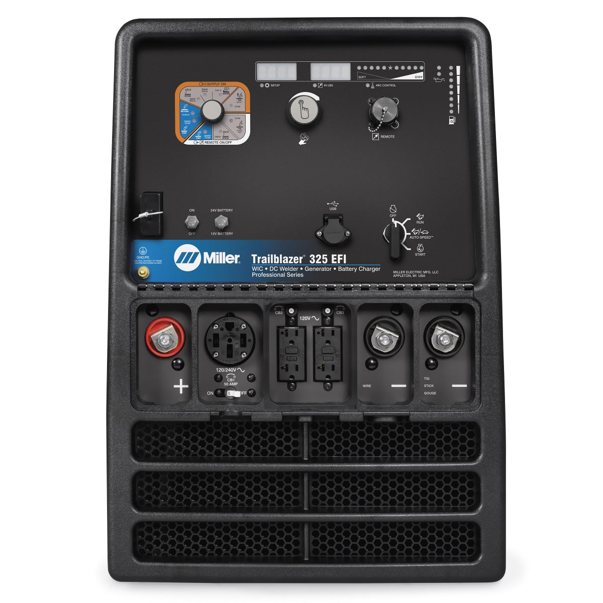 Miller Trailblazer 325 EFI Welder/Generator w/Excel Power, Battery Charge, WIC (907798005)