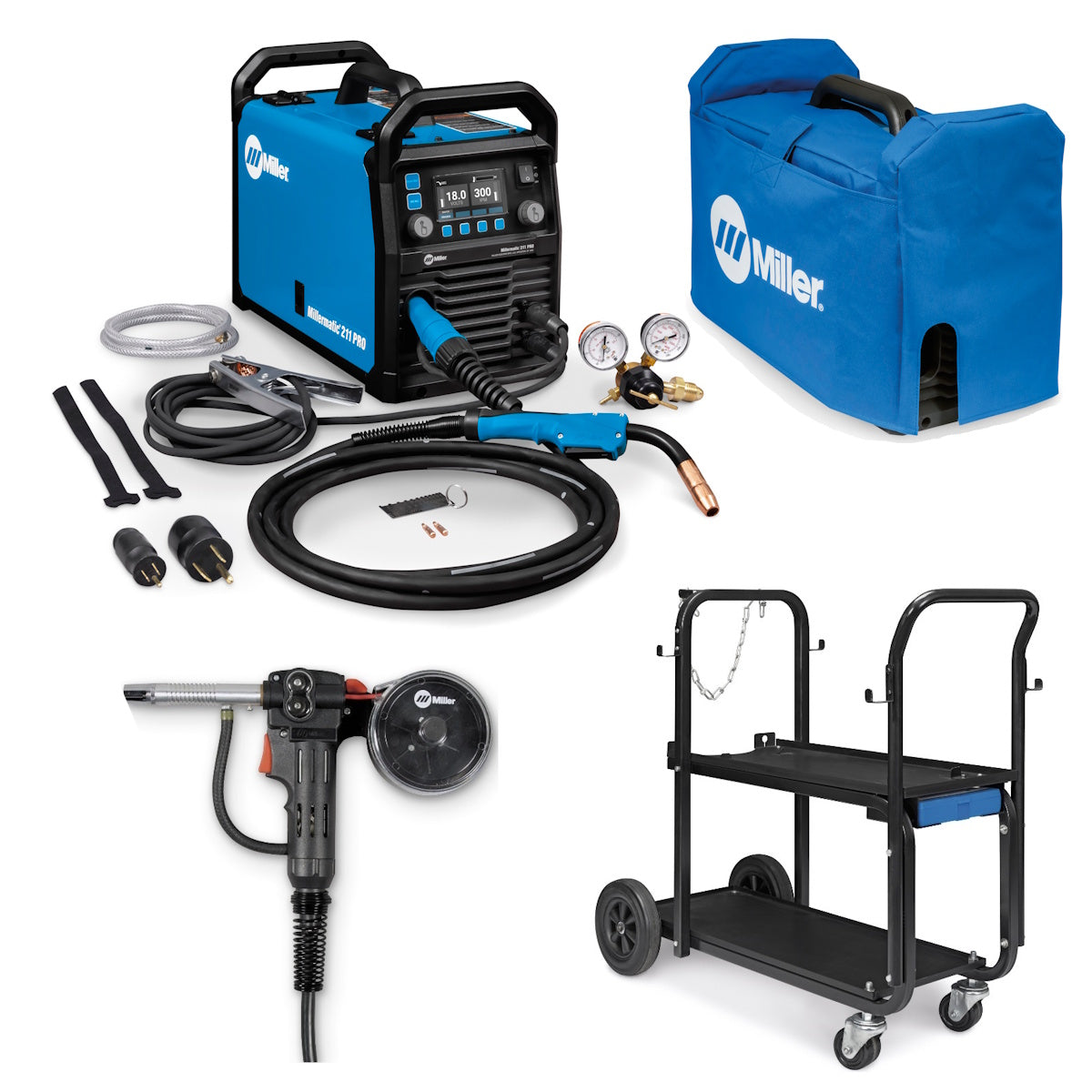 Miller Millermatic 211 PRO MIG Welder, and Accessories (907839)