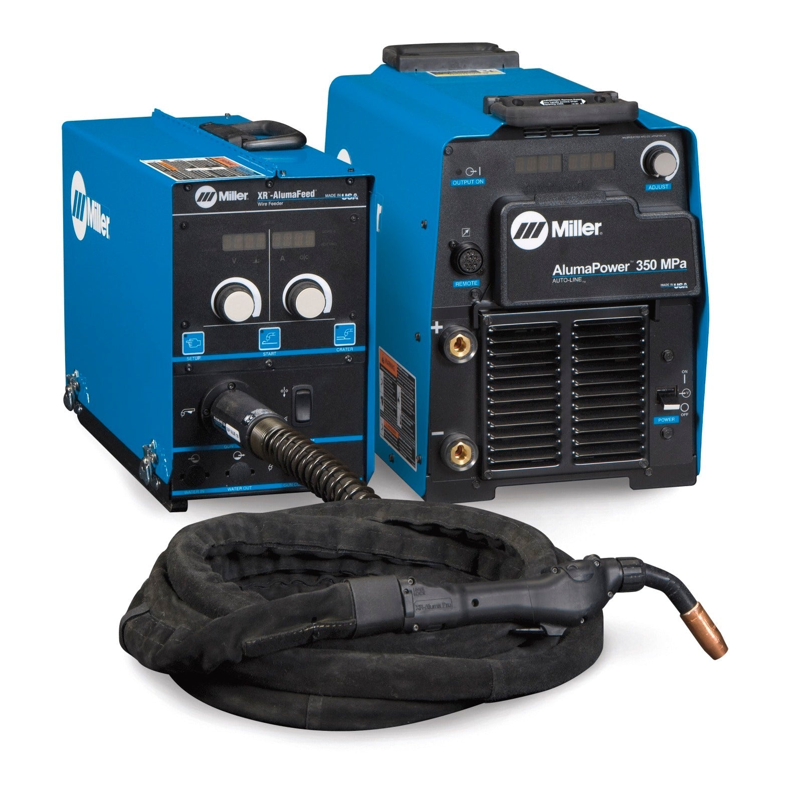 Miller AlumaPower 350 MPa MIG Welder with Aux Power, Accessory Package, and Cart (951555)