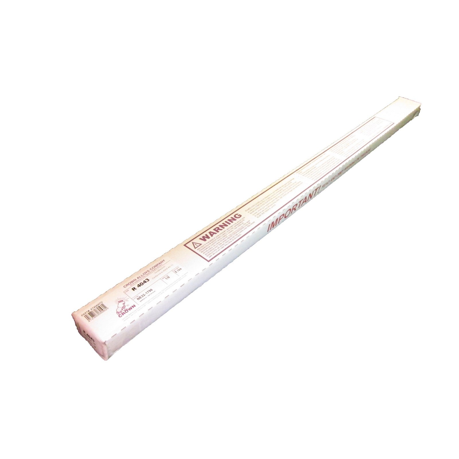 Crown Alloy 1/8 x 36" R 4043 Aluminum TIG 5 lb BOX (AT4043/TO)