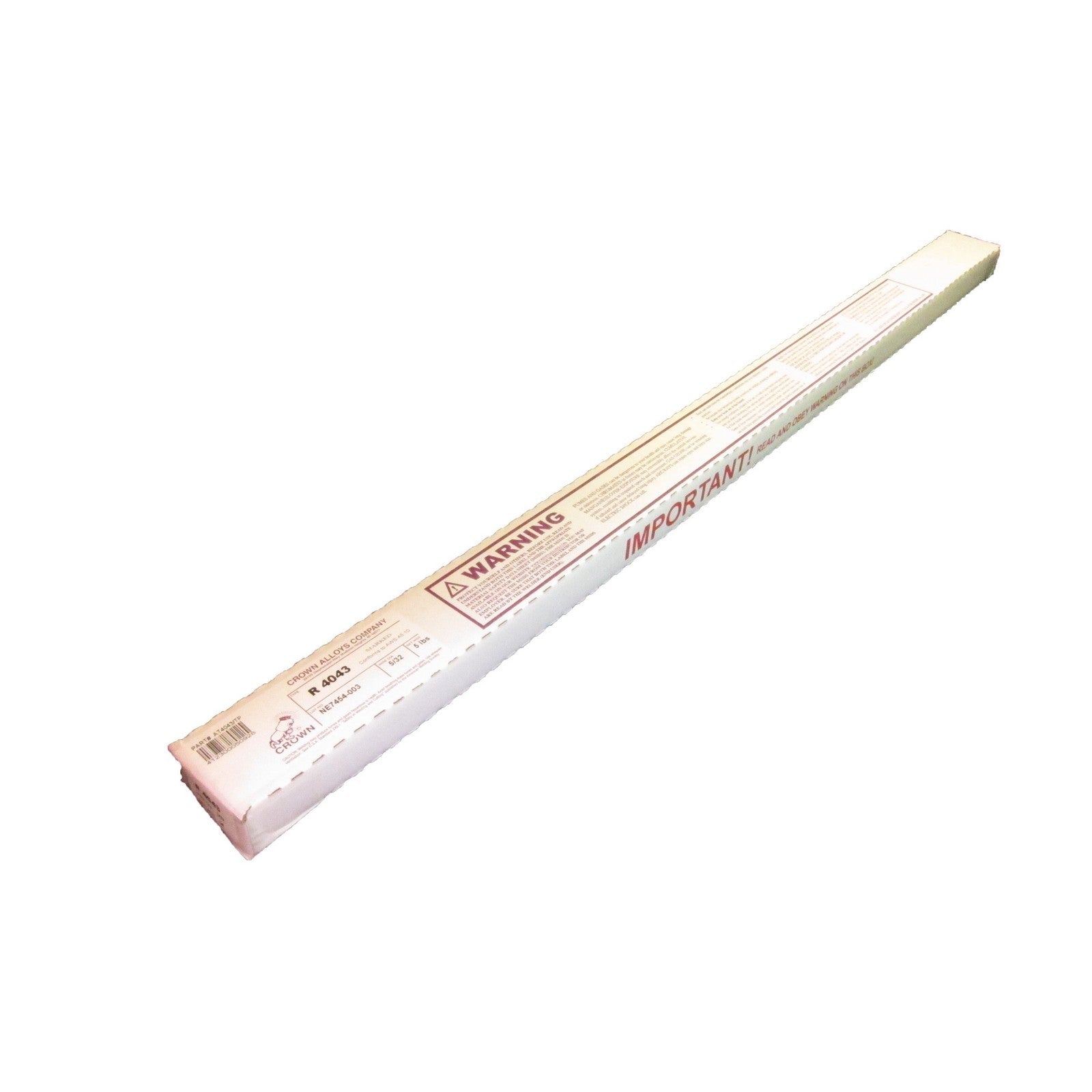 Crown Alloy 5/32 x 36" R 4043 Aluminum TIG 5 lb BOX (AT4043/TP)