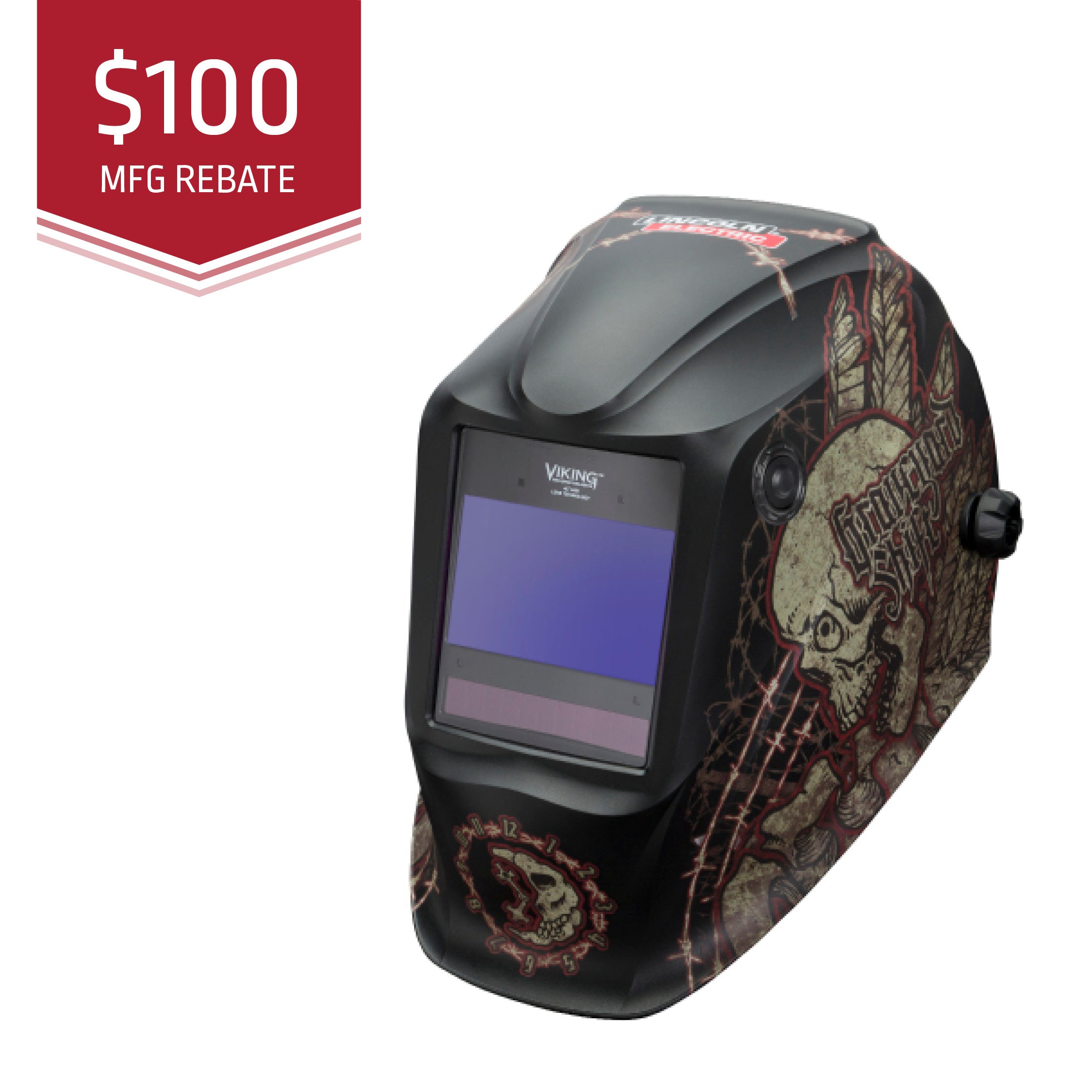 Lincoln Viking 2450 Graveyard Shift Welding Helmet (K3099-4)