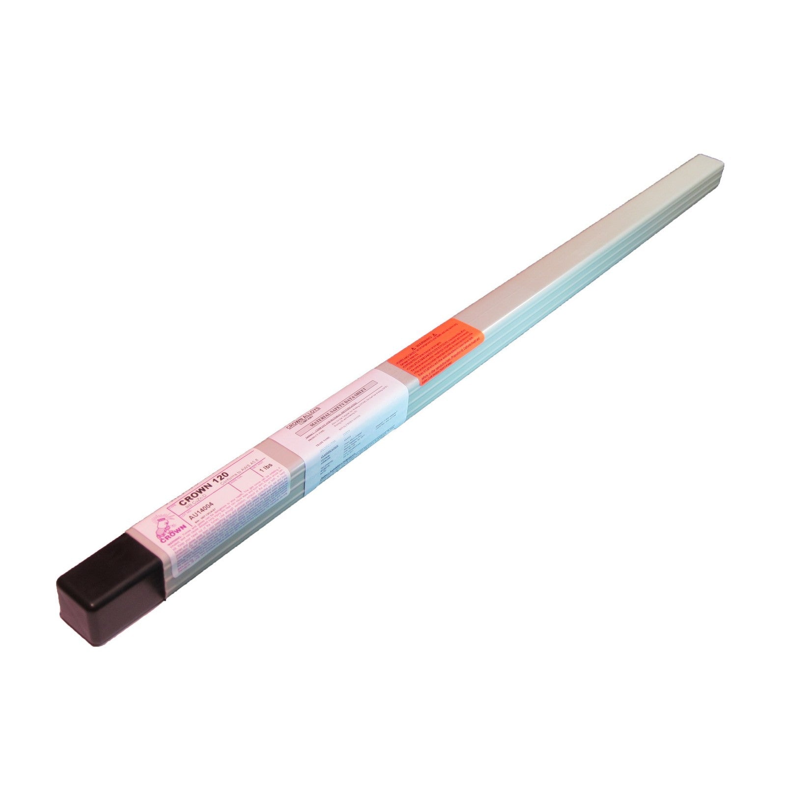 Crown Alloy 3/16 x 36" CROWN 120 BR.PKG. Bare Nickel-Silver ( RB CuZn-D) BRAZING 1 lb TUBE (CT120/TQ-BP)