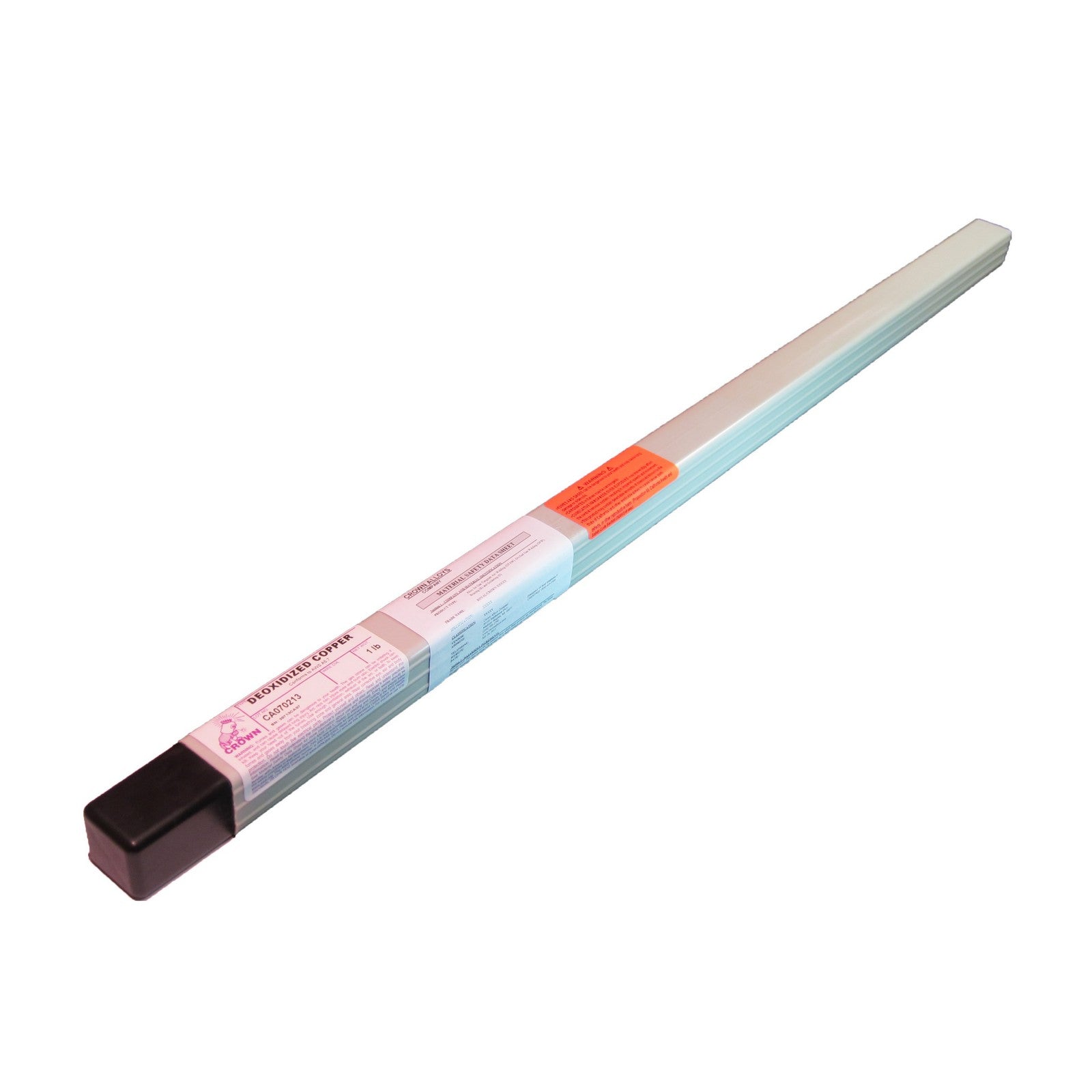 Crown Alloy 1/16 x 36" DEO-COPPER BR.PKG. Deoxidized Copper (ER Cu) TIG 1 lb TUBE (CTDEO/TL-BP)