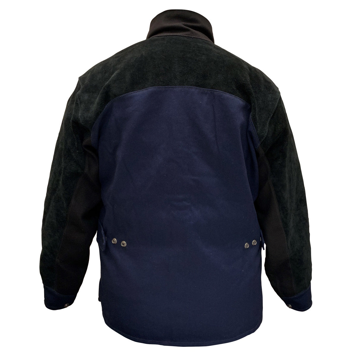 revco black stallion angelfire back women navy & black hybrid welding jacket