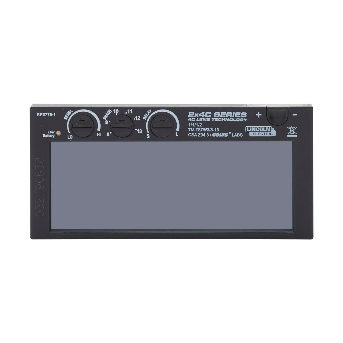 Lincoln Viking 2x4C Series - Auto Darkening Lens - Variable Shade 8 - 13 (KP3775-1)