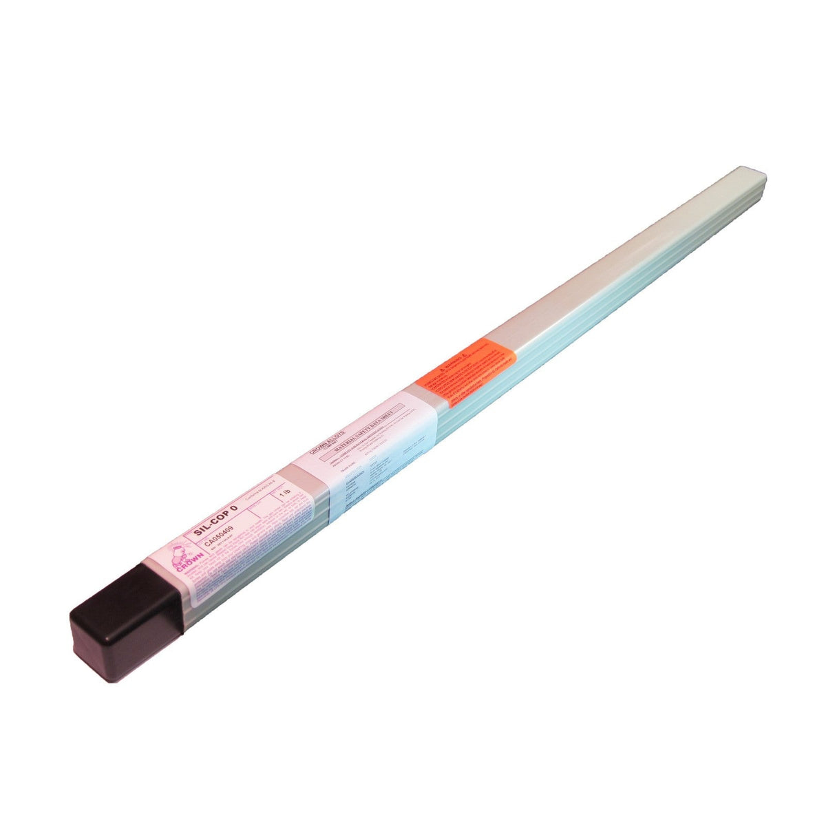 Crown Alloy 1/8 x 36" SIL-COP 0 BR.PKG. Copper-Phosphorous (B CuP-2) BRAZING 1 lb TUBE (LSCOP0/TO-BP)