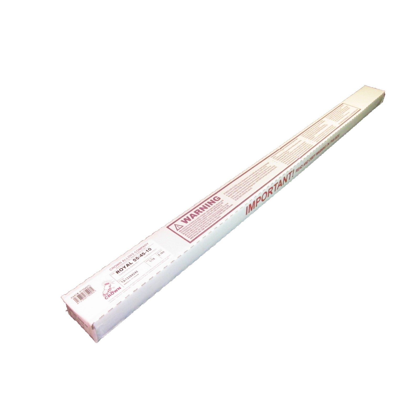 Crown Alloy 1/16 x 36" R 55/45-10 Copper-Nickel for Cast Iron (ER CuNi) TIG 5 lb BOX (RT5545/TL)