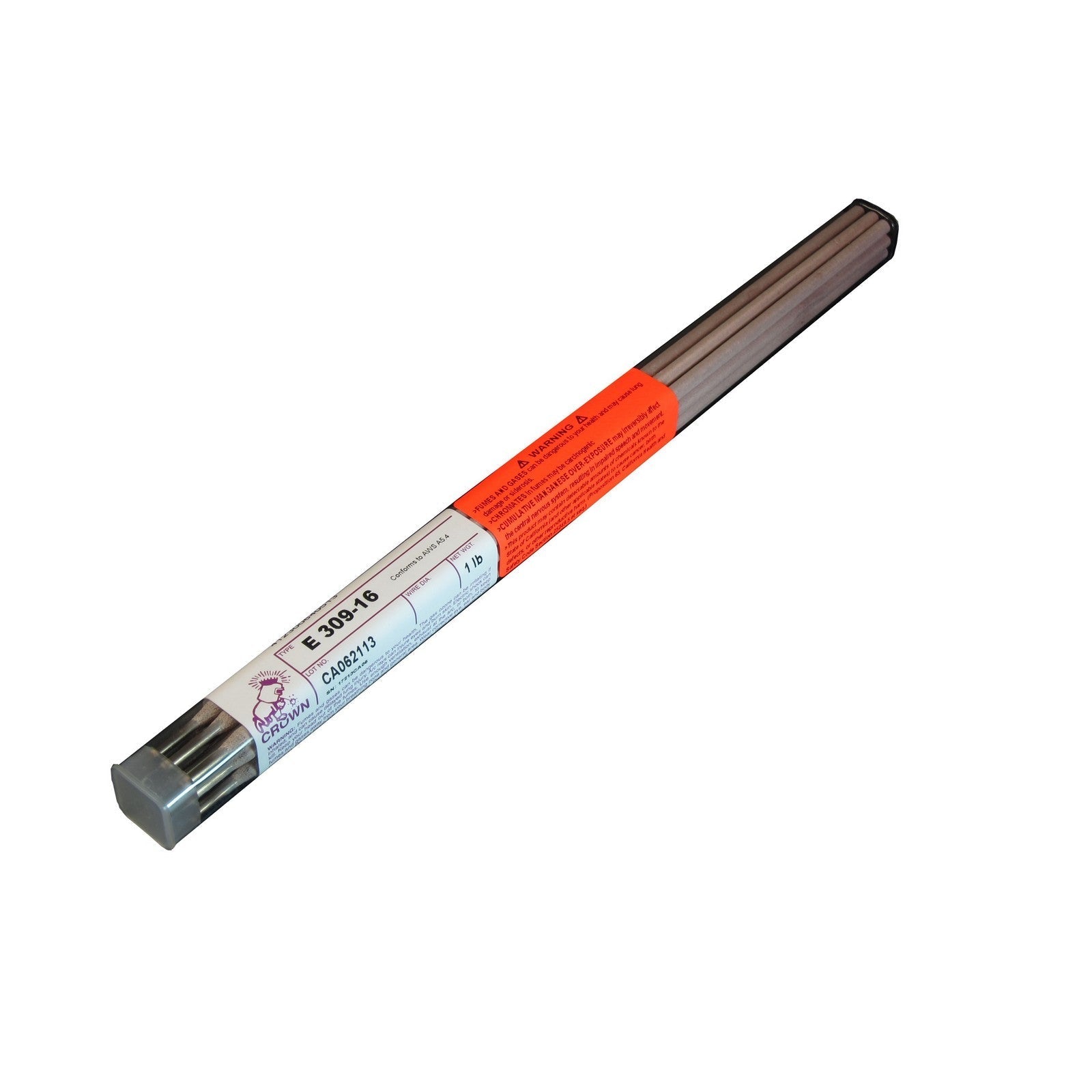 Crown Alloy 1/8 E 309-16 BR.PKG. Stainless Steel ELECTRODE 1 lb TUBE (SE309/EO-BP)