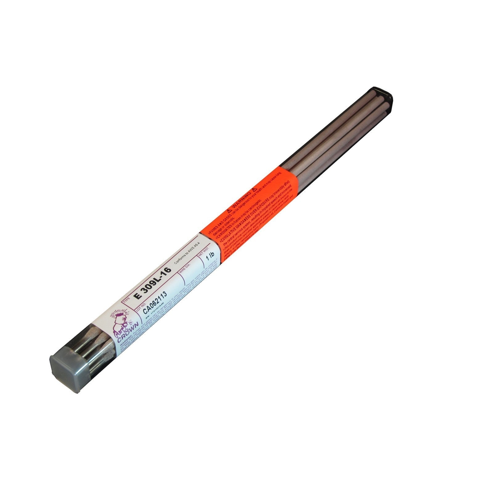 Crown Alloy 1/8 E 309L-16 BR.PKG. Stainless Steel ELECTRODE 1 lb TUBE (SE309/EXO-BP)