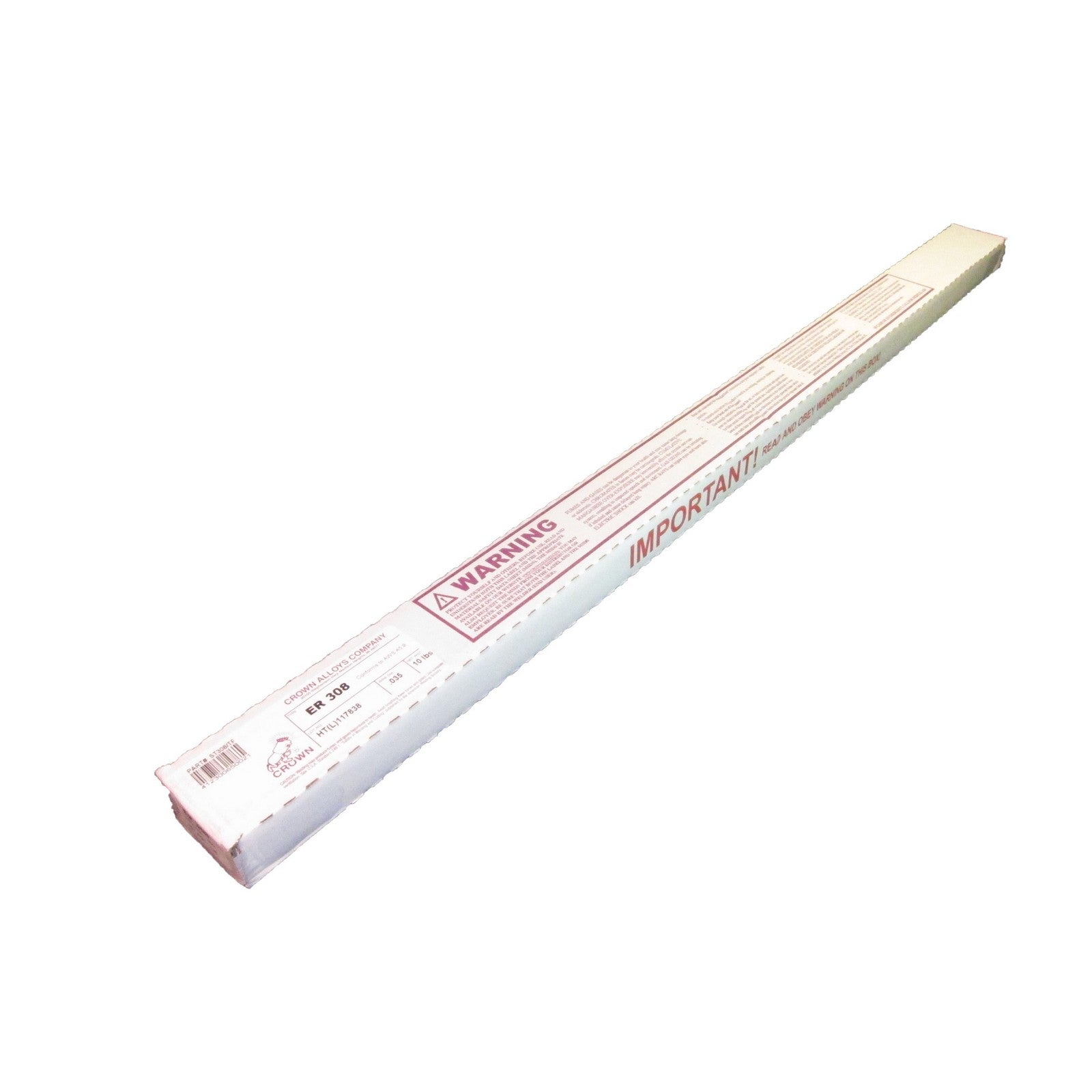 Crown Alloy .035 x 36" ER 308 Stainless Steel TIG 10 lb BOX (ST308/TF)