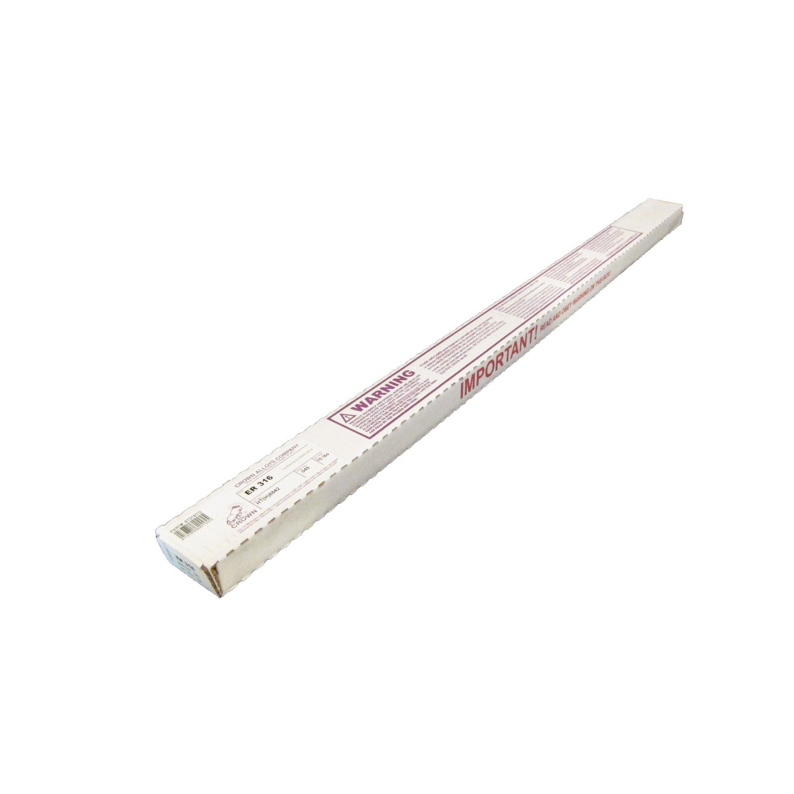 Crown Alloy .045 x 36" ER 316 Stainless Steel TIG 10 lb BOX (ST316/TG)