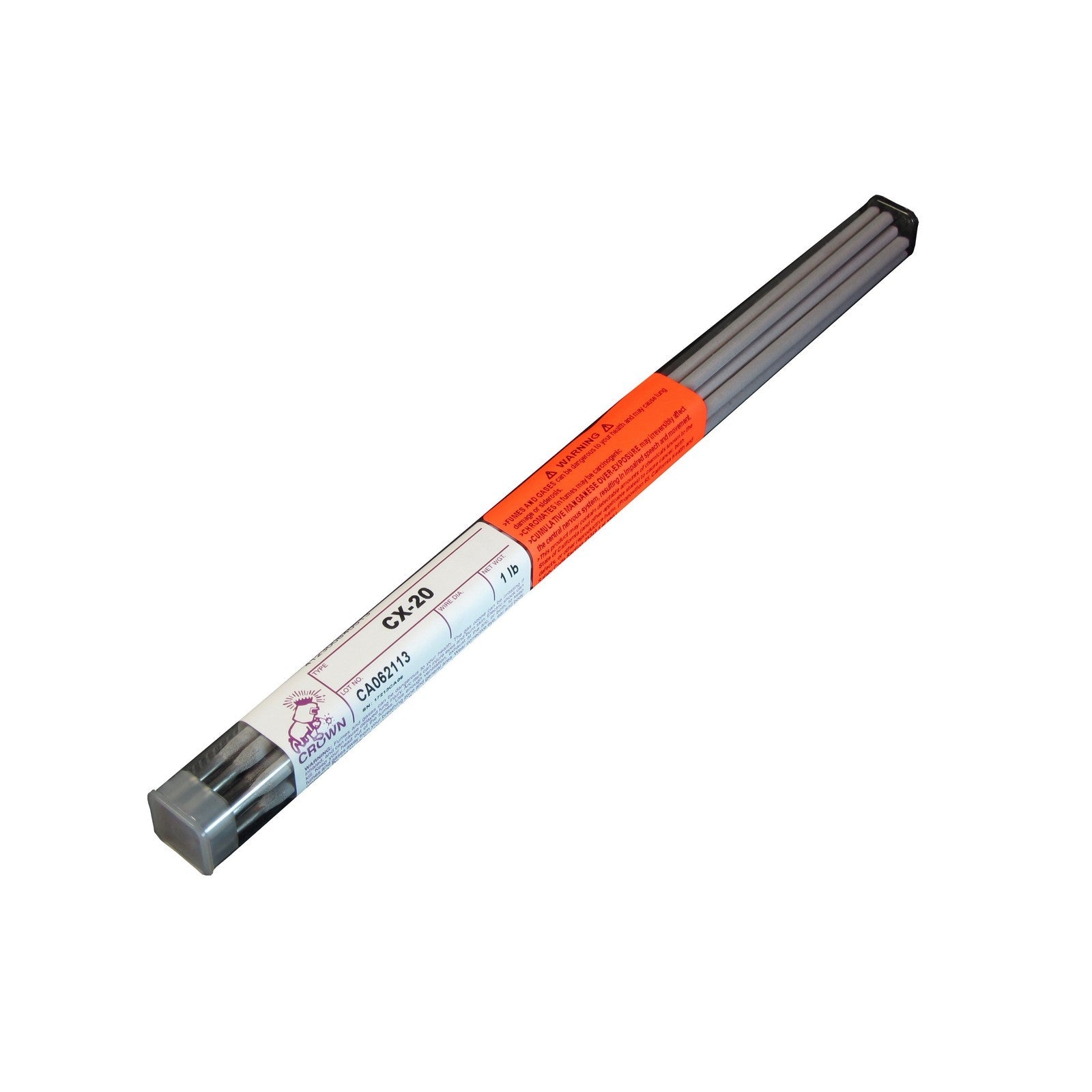 Crown Alloy 5/32 CX-20 BR.PKG. Cast Iron Stamping & Forming Die ELECTRODE 1 lb TUBE (TECX/EP-BP)