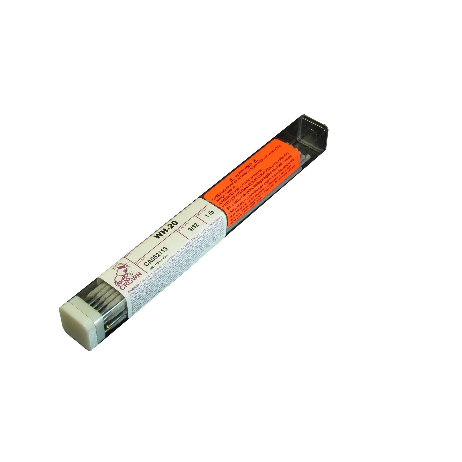 Crown Alloy 3/32 WH-20 BR.PKG. Water Hardening (W-1 to W-5) Tool Steel ELECTRODE 1 lb TUBE (TEWH/EN-BP)