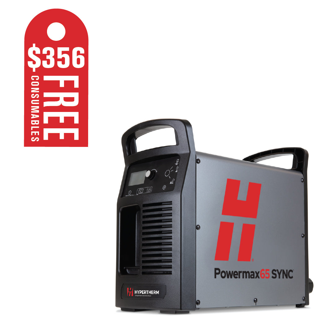 Hypertherm Powermax 65 Sync Plasma w/CPC 50ft 180° Mech Torch and Remote (083361)