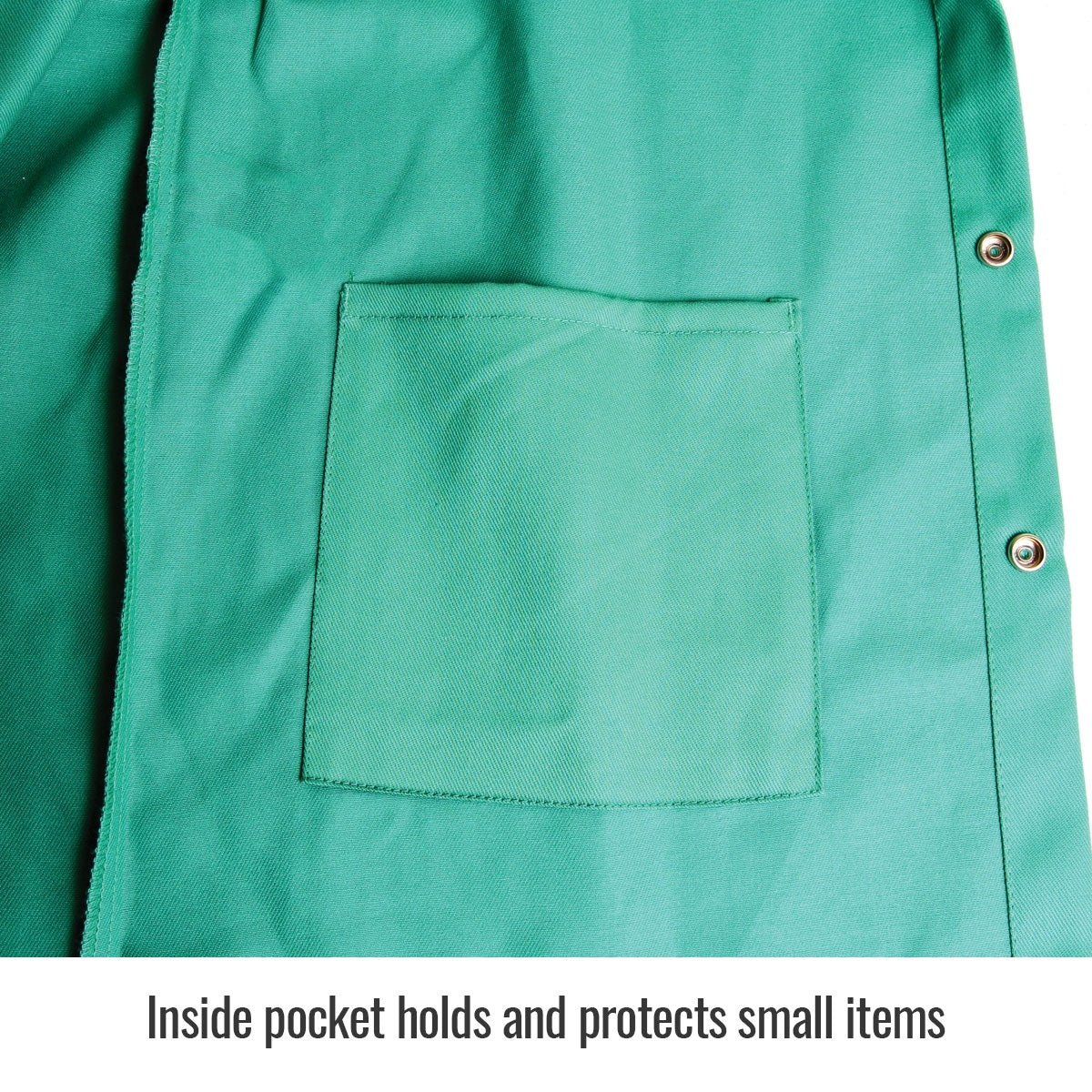 Revco Black Stallion TruGuard 200 9oz Green FR Cotton Welding Jacket 36" (F9-36C)