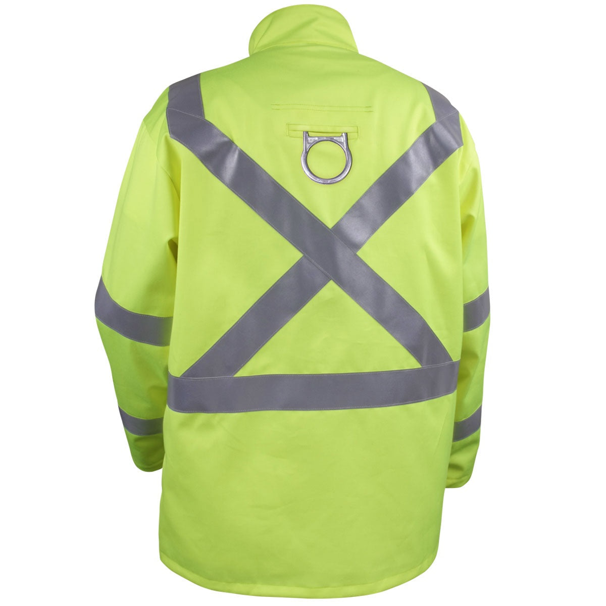 Revco Black Stallion 9oz Lime Safety Welding Jacket w/FR Reflective Tape (JF1012-LM)