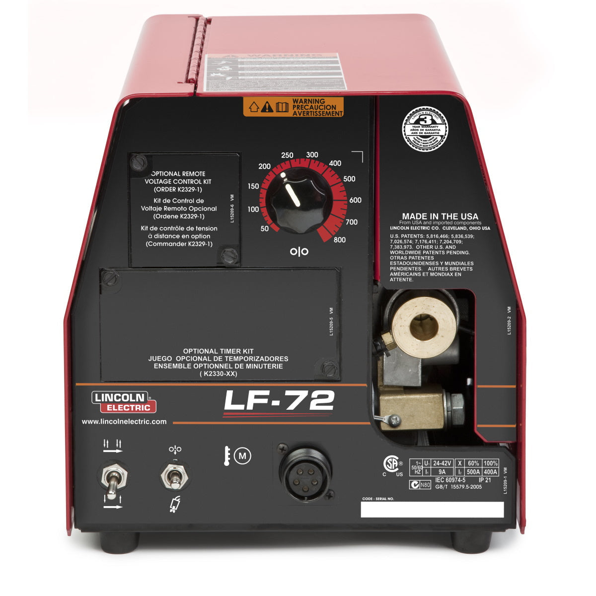 Lincoln Idealarc CV305 Ready-Pak w/LF-72 Wire Feeder (K2395-2)