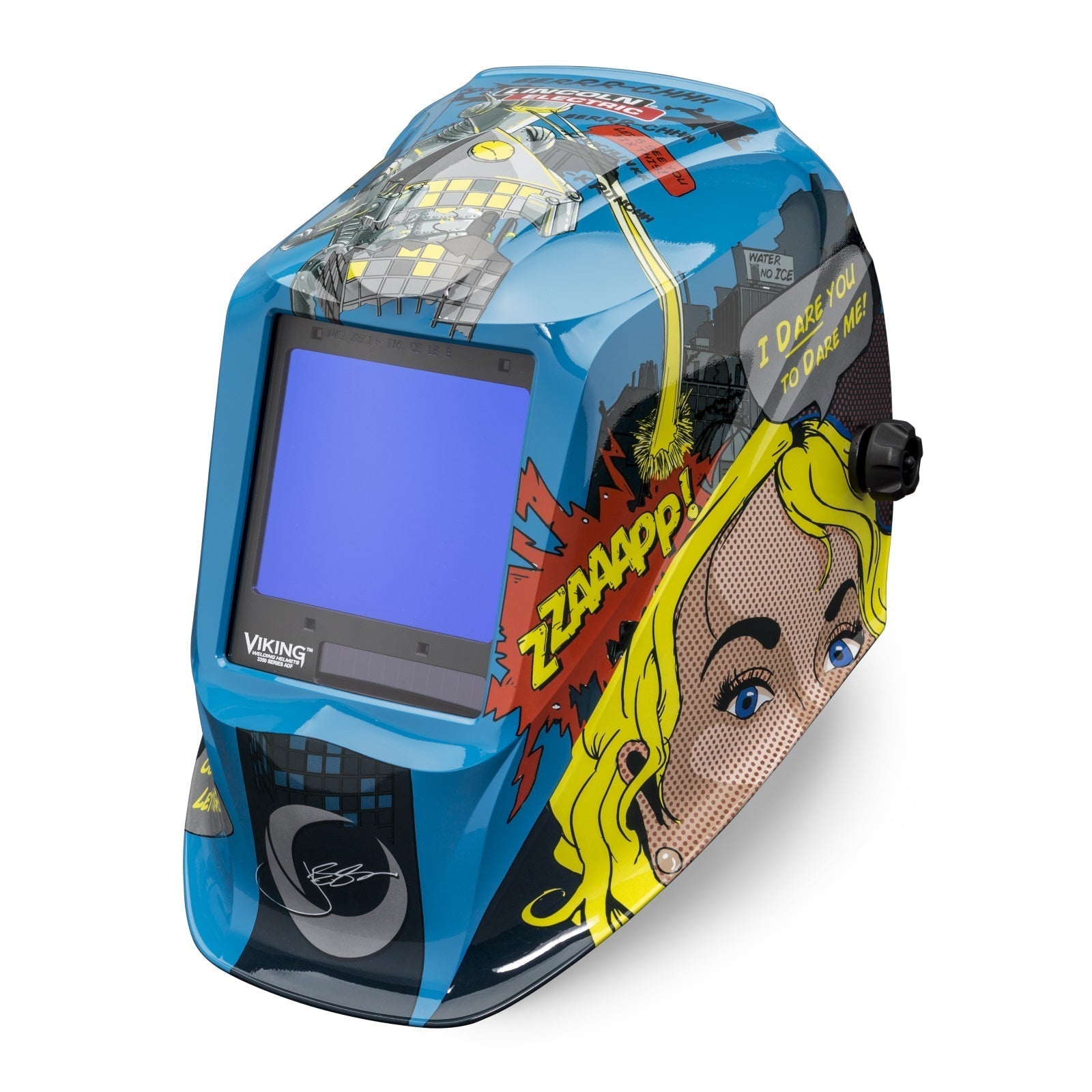 Lincoln Viking 3350 Series Jessi vs. The Robot Auto Darkening Welding Helmet (K3372-2)