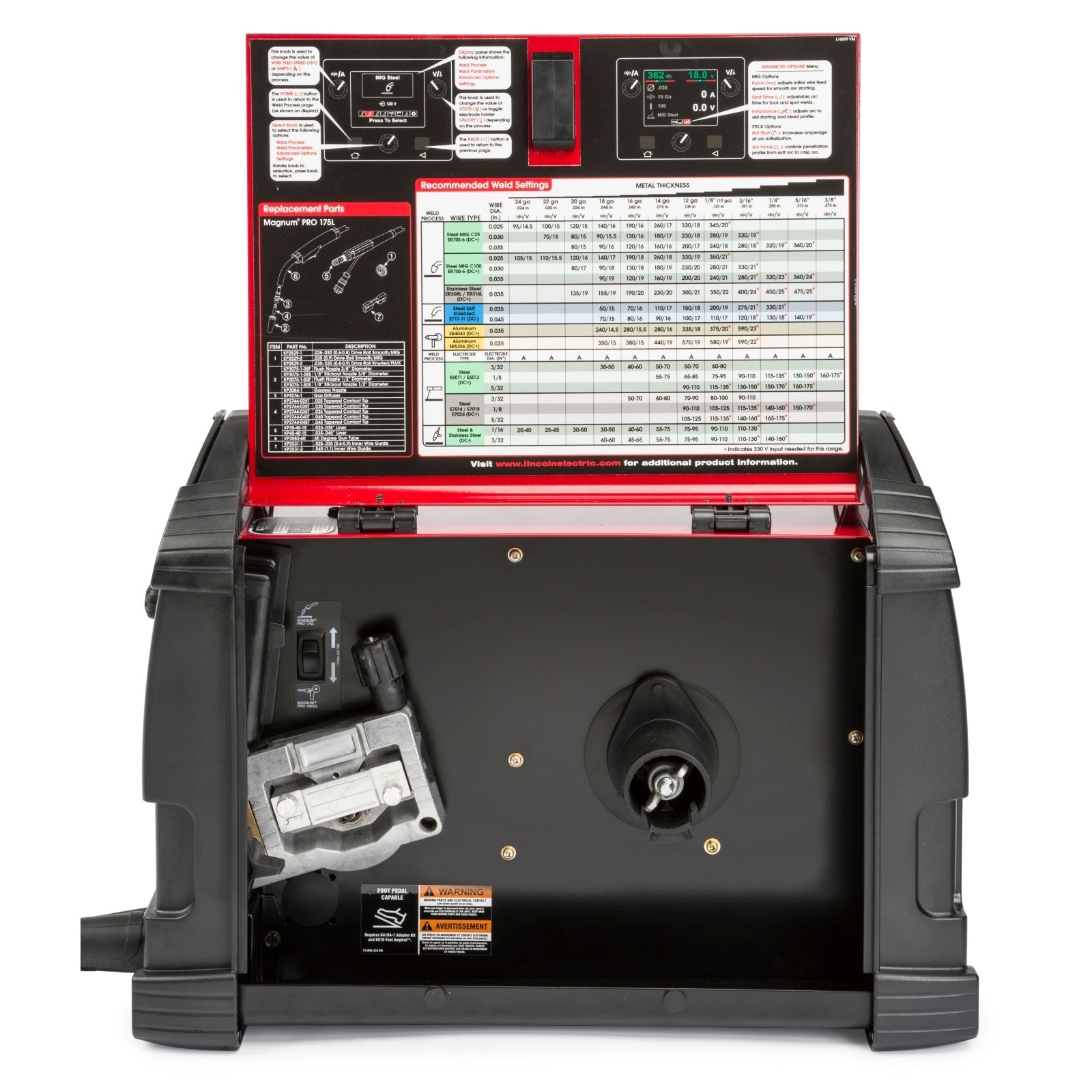 Lincoln Power MIG 210 MP Welder w/ TIG Kit, and Spoolgun (K4195-2, K3269-1)