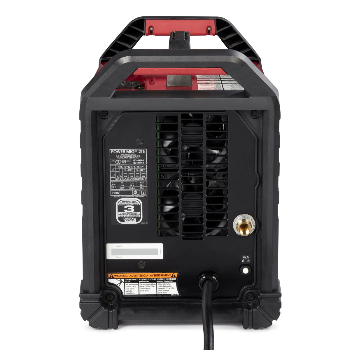 Lincoln Power MIG 211i Mig Welder w/Spoolgun (K6080-1)