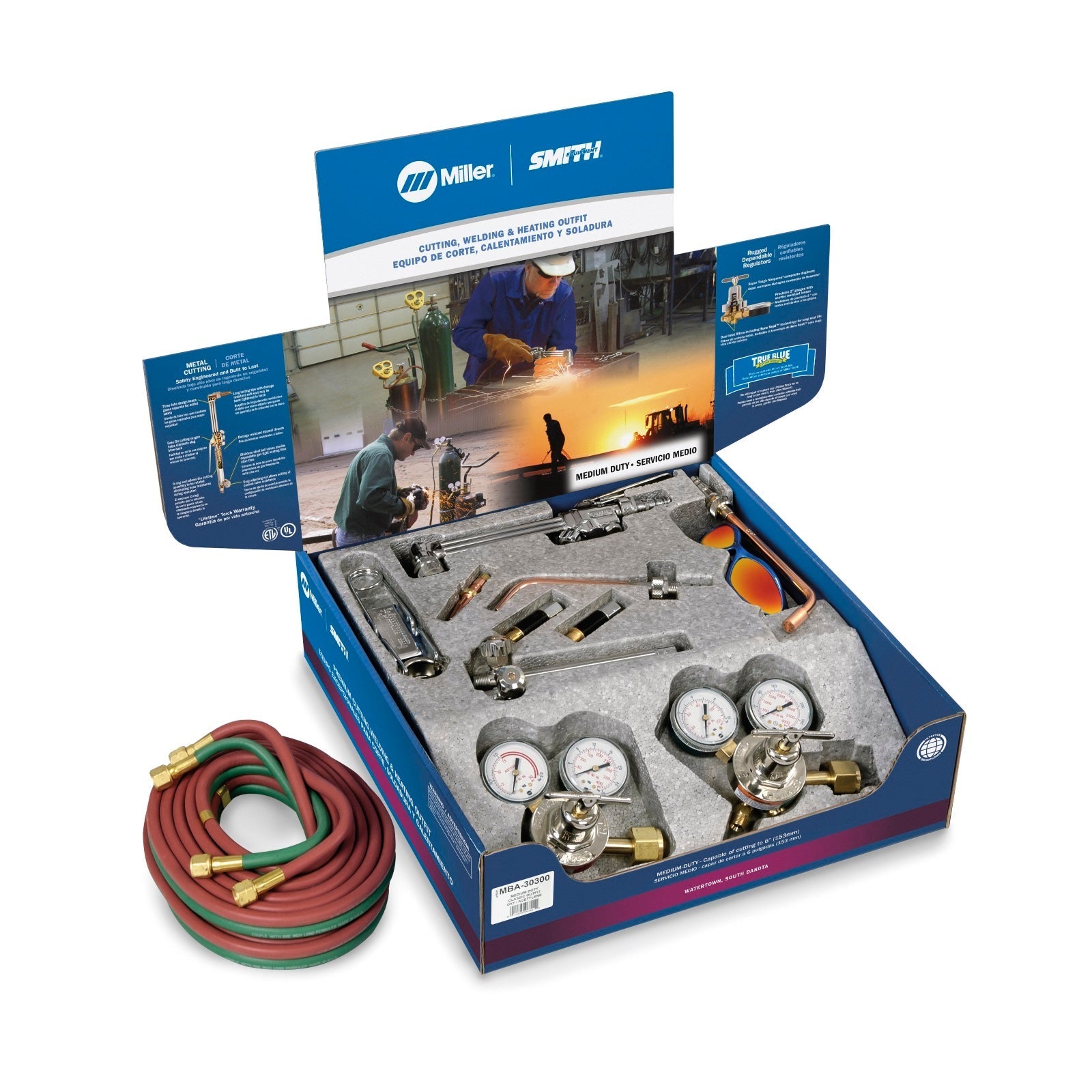 Miller | Smith Medium-Duty Combination Torch Complete Acetylene Outfit (MBA-30300)