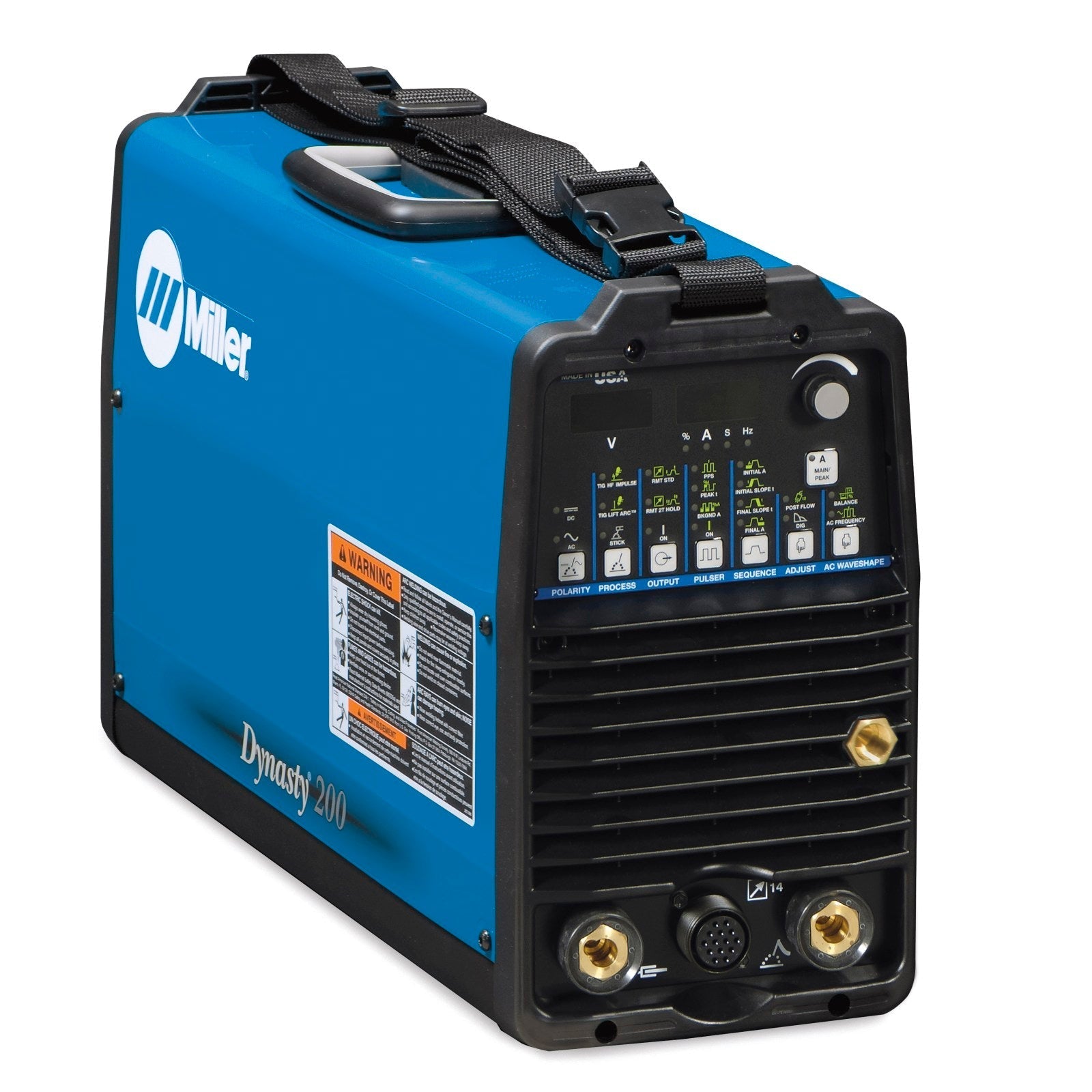 Miller Dynasty 200 DX TIG Welder and Air-Cooled Contractor Kit with Fingertip Control (951175)