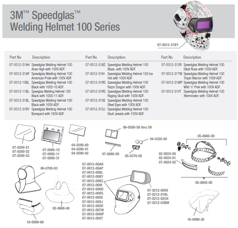 3M Speedglas 100V Black Welding Helmet (07-0012-31BL)
