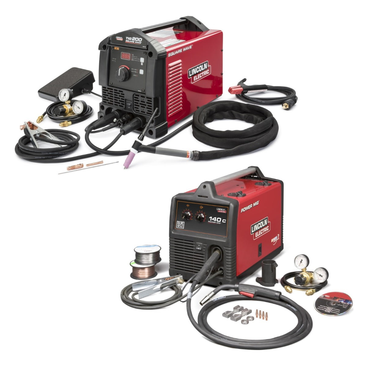 Lincoln Square Wave TIG 200 | Power Mig 140C Garage Pak (K5126-1, K2471-2)