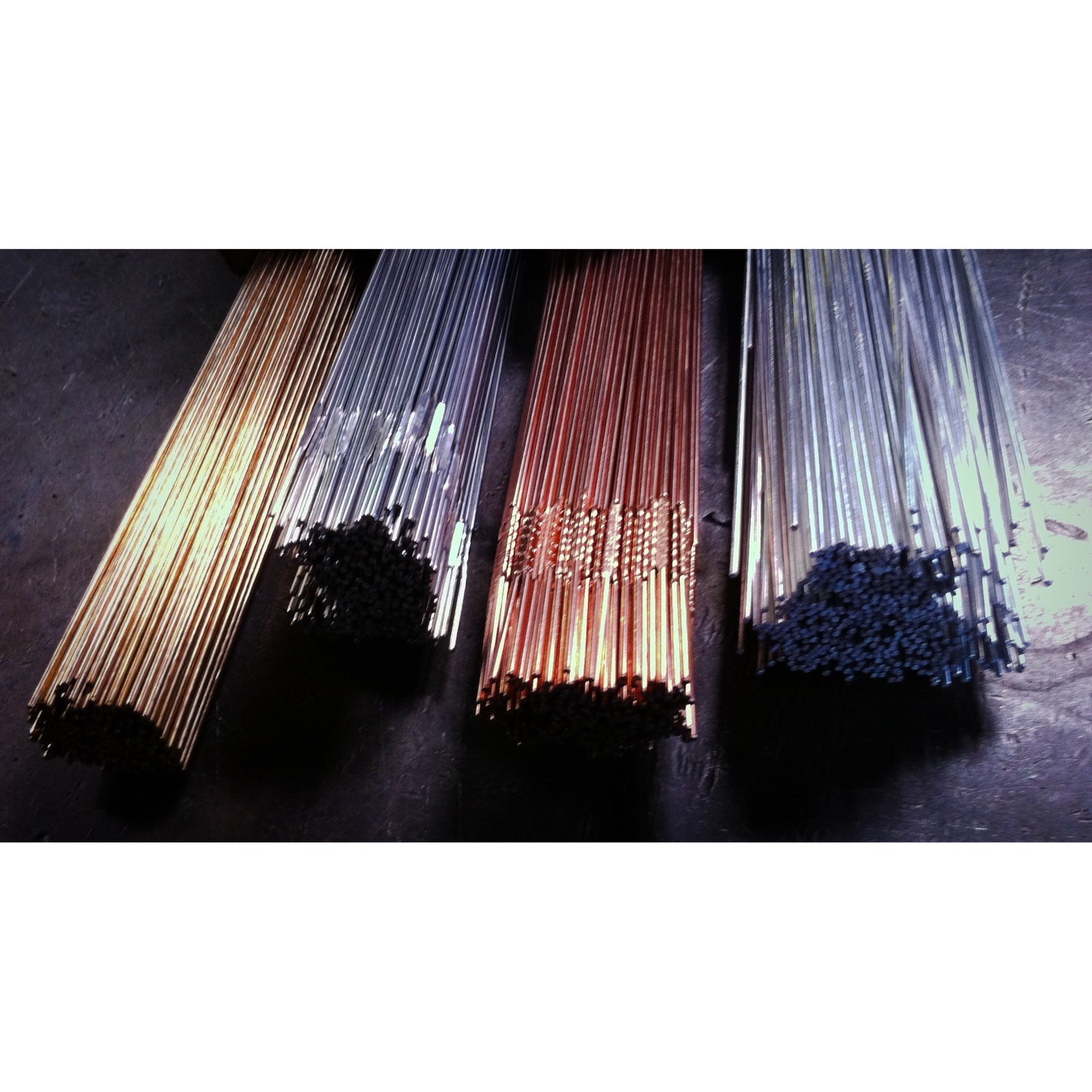 Hobart ER 70S2 Mild Steel TIG Wire 1/8" X 36" (Qty 2) 1 Lb Tubes