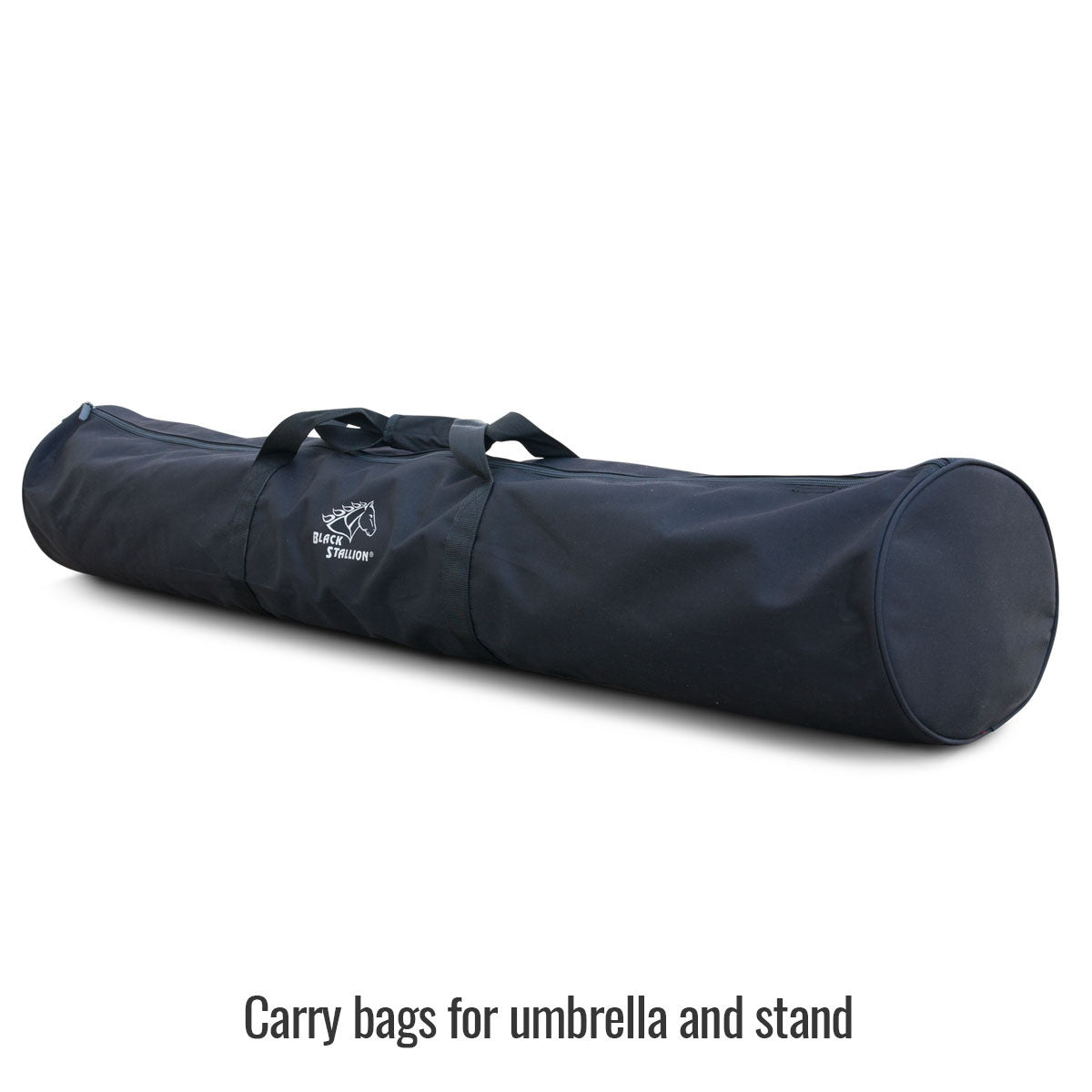 Revco Black Stallion Blue FR Industrial Umbrella with Stand (UB250-BLU)