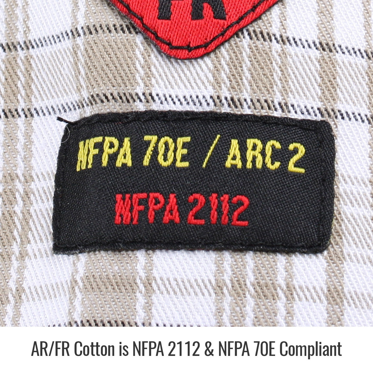 Revco Black Stallion AR/FR Khaki Plaid Cotton Work Shirt (WF2110-PK)