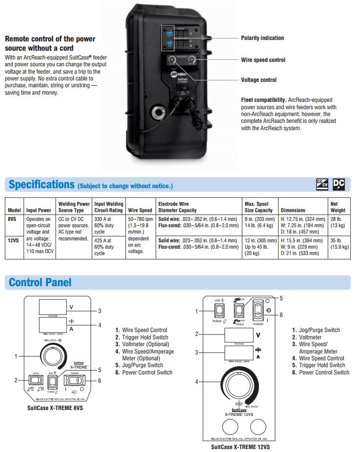 Miller ArcReach Suitcase 12 w/Bernard BTB Gun (951729)