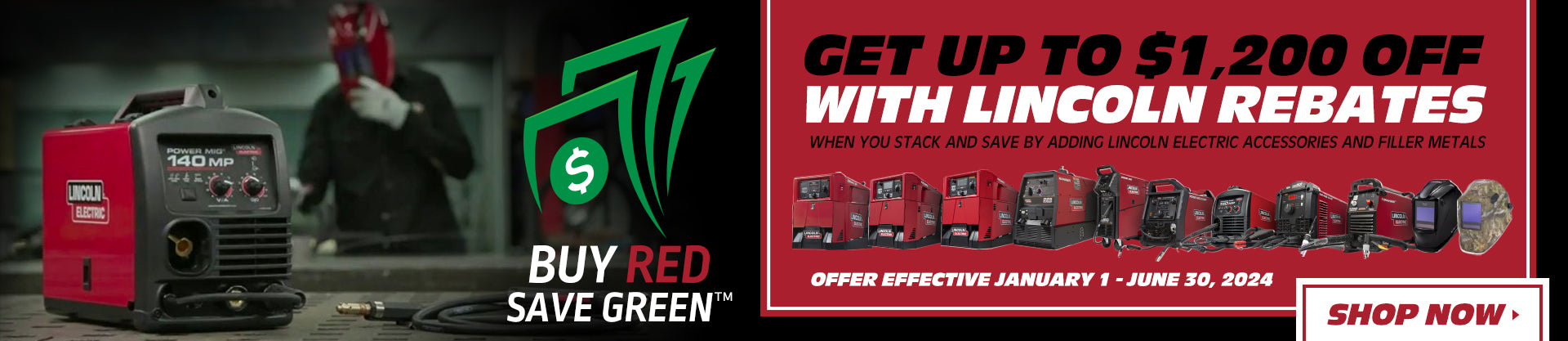Lincoln's Buy Red, Save Green Promotion. Offer ends June 30, 2024.