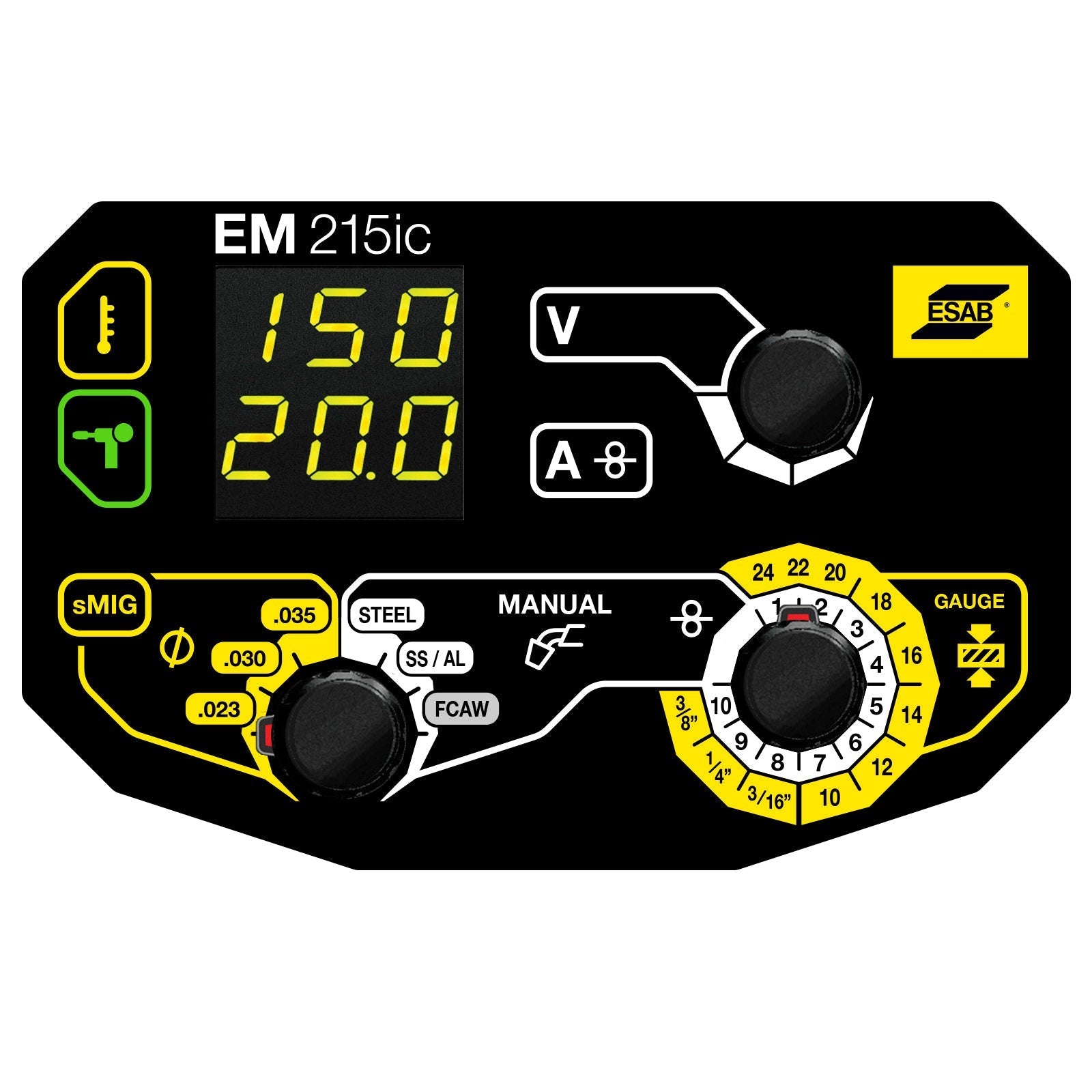 ESAB Rebel EM 215ic MIG Welder (MIG ONLY) with Cart (0558102436)