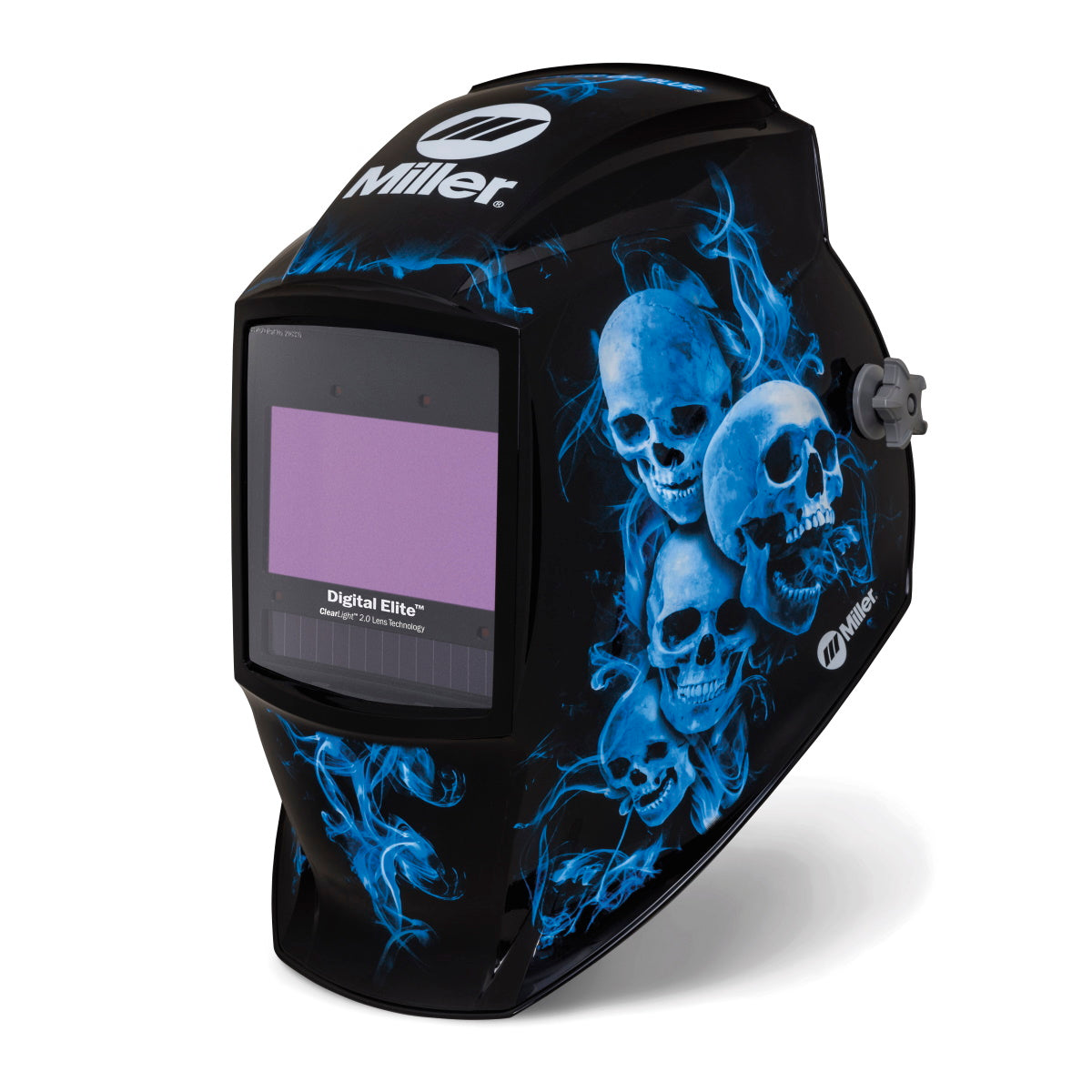 Miller Blue Rage II Digital Elite Auto Darkening Welding Helmet with ClearLight 2.0 Lens (281010)