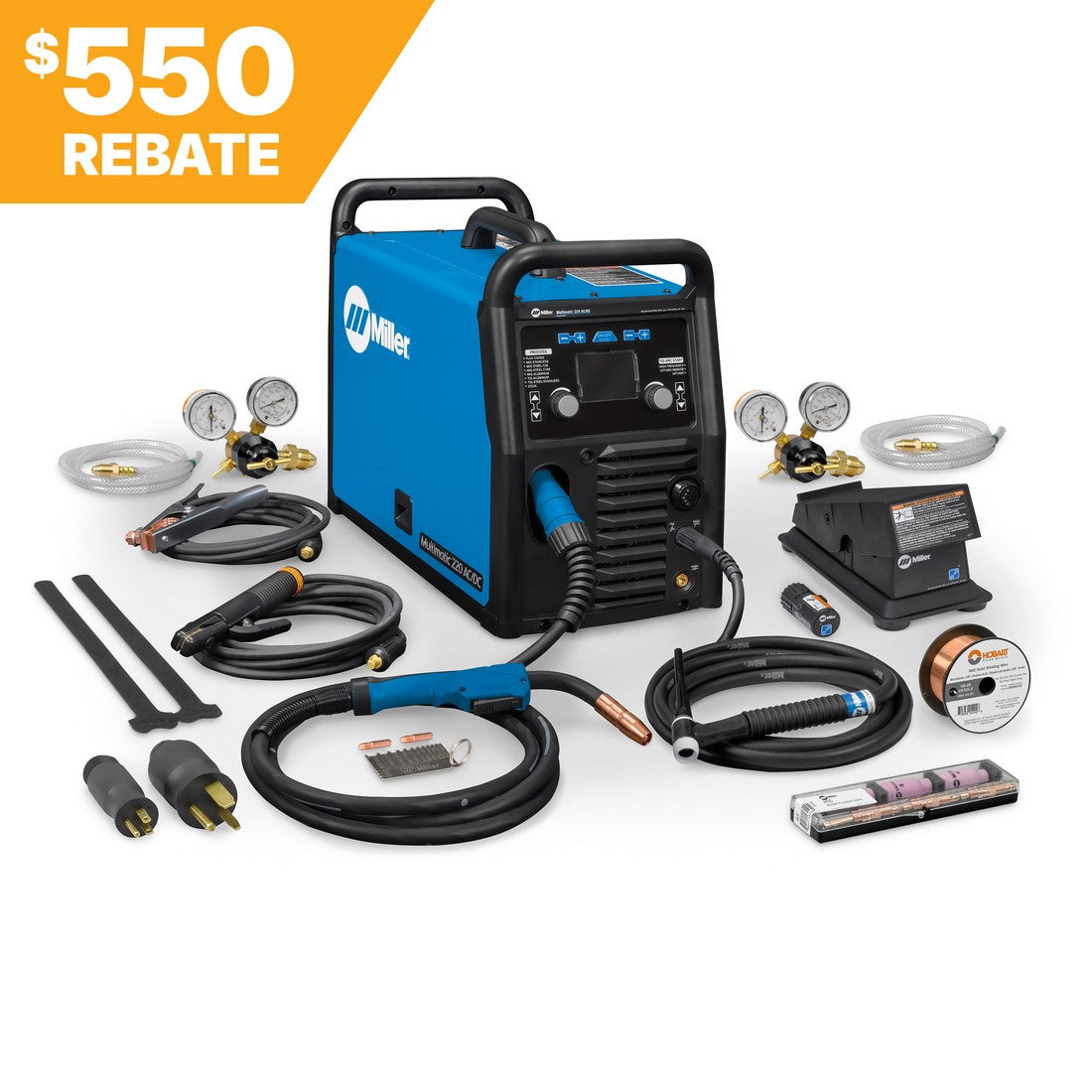 Miller Multimatic 220 AC/DC Welder w/Wireless Foot Control (907757002)