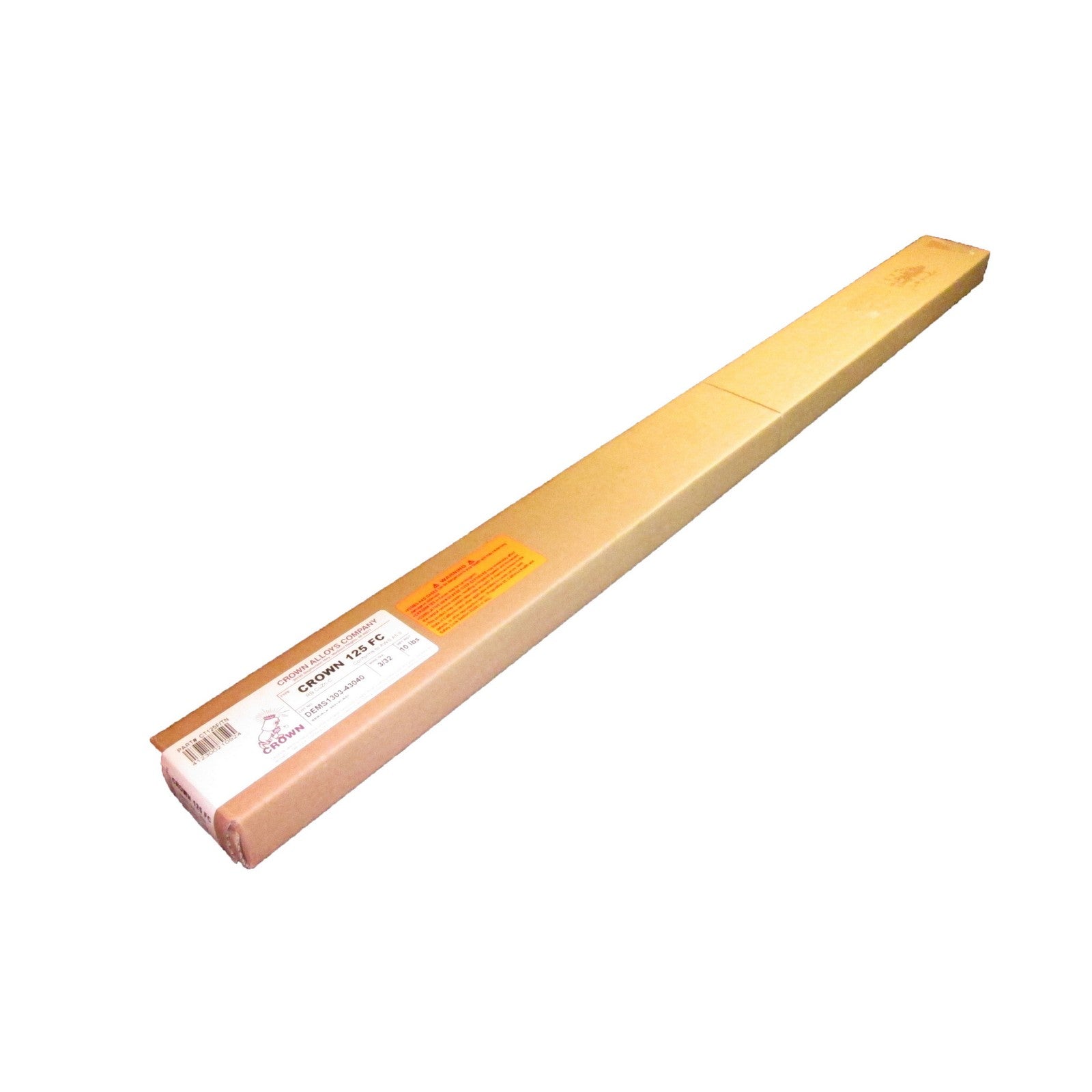 Crown Alloy 3/32 x 36" CROWN 125FC Bare Low-Fuming Bronze (RB CuZn-C) BRAZING 10 lb BOX (CT125F/TN)