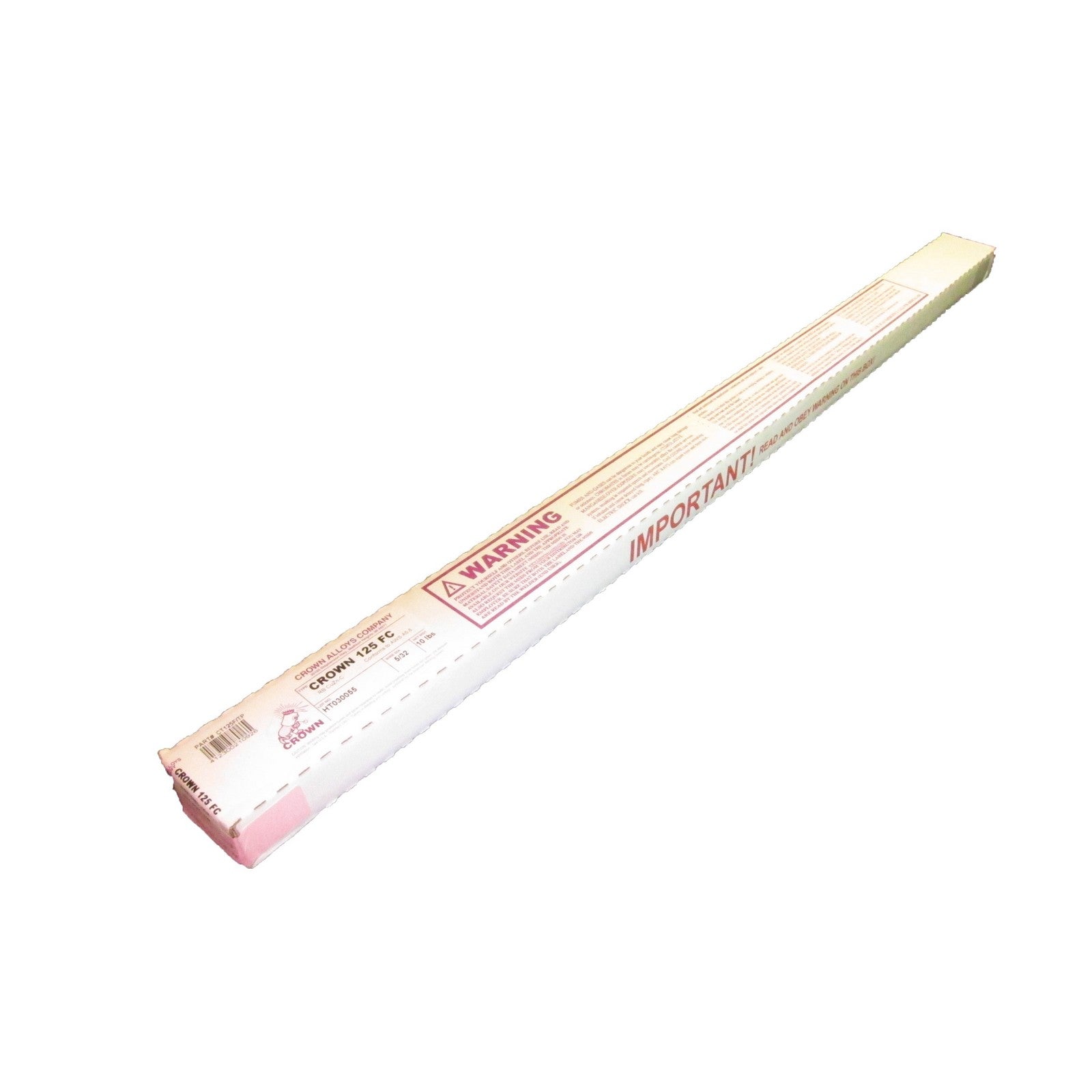 Crown Alloy 5/32 x 36" CROWN 125FC Bare Low-Fuming Bronze (RB CuZn-C) BRAZING 10 lb BOX (CT125F/TP)